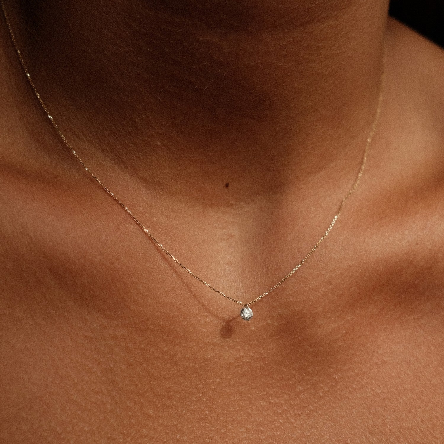 Ketting met diamant