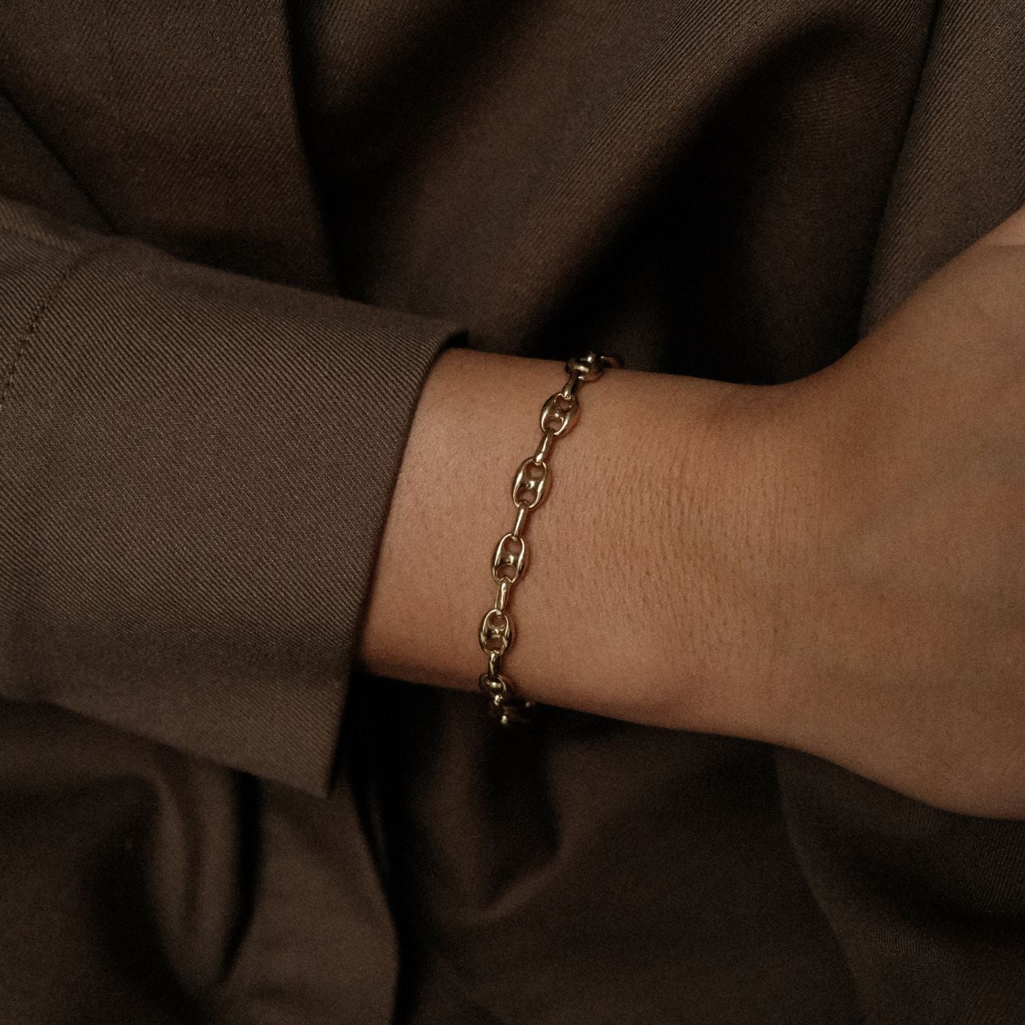 Koffieboon Schakelarmband Oro