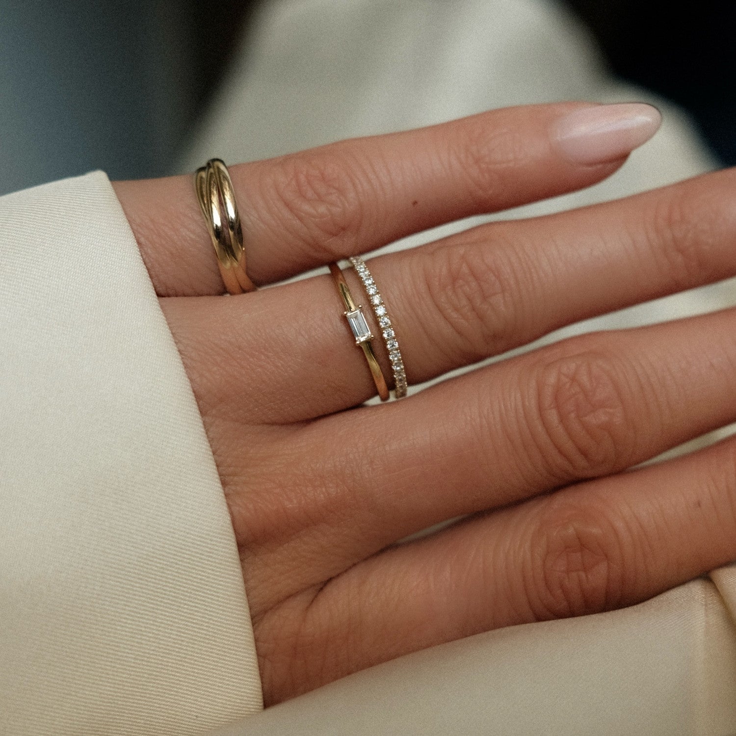 Kristal rij ring Oro Jewels