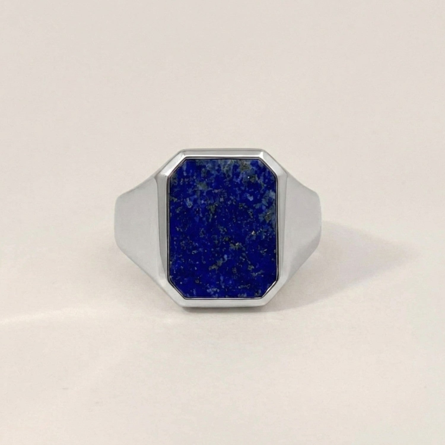 Lapis Lazuli Signet Ring Silver