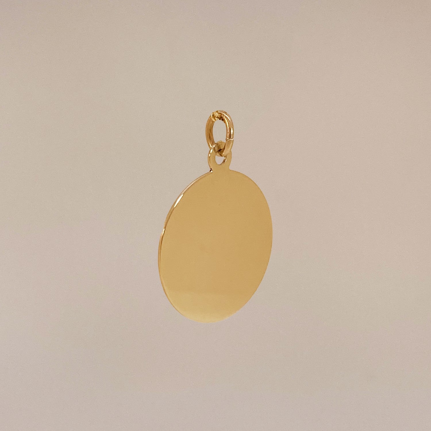 Large munt hanger goud