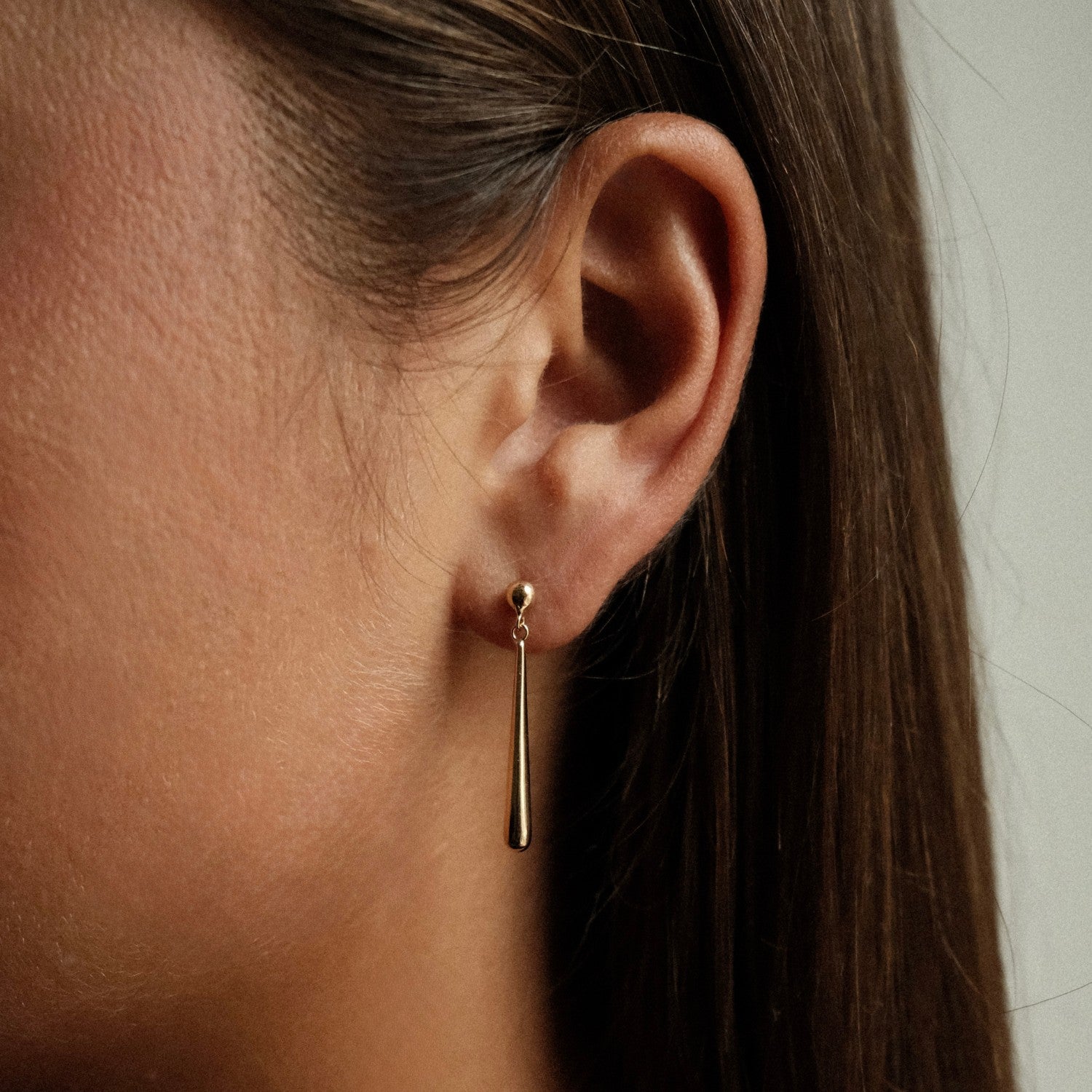 Long drop earrings