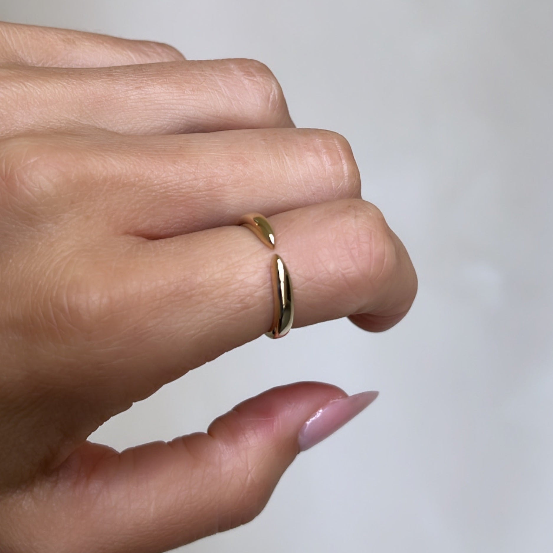 Open Spijker Ring