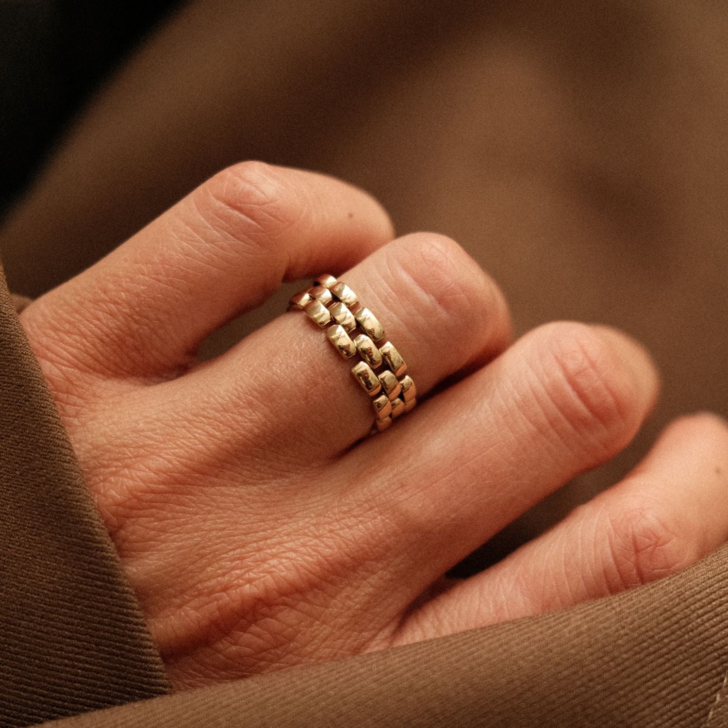 Oro Jewels Flexible Chain Ring