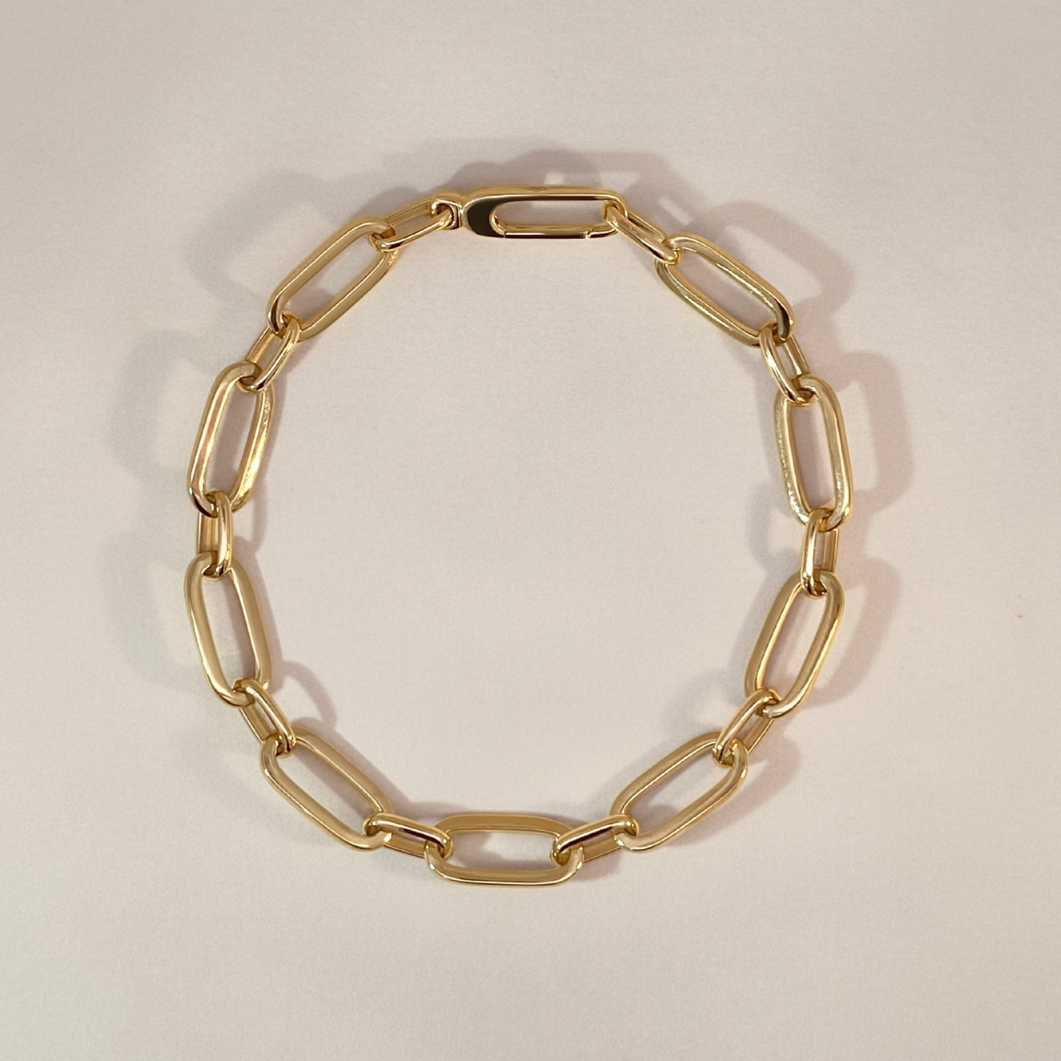 Oval Paperclip Bracelet