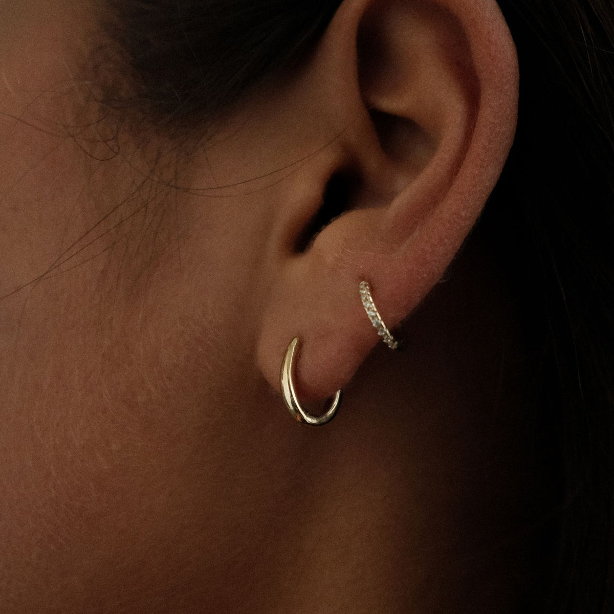 Ovale Hoops 9 karaat