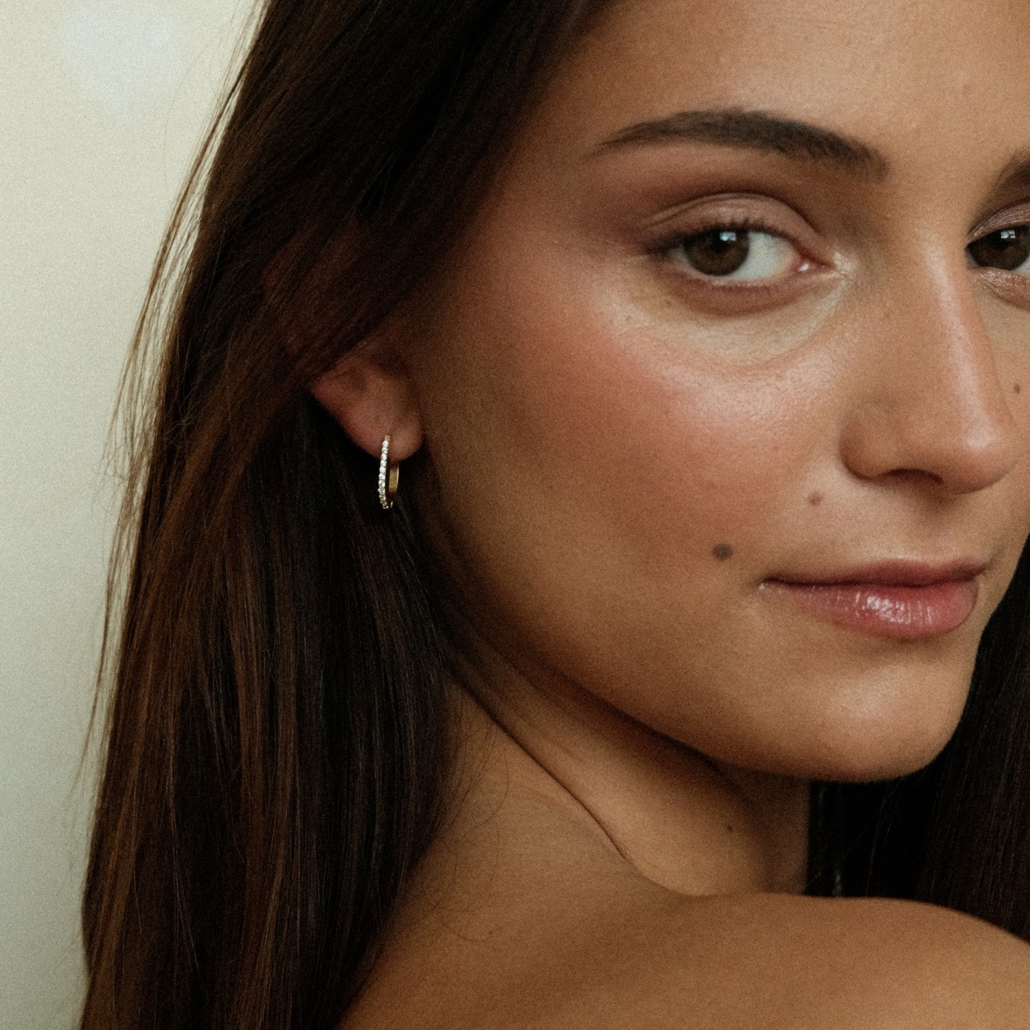 Ovale kristal hoops