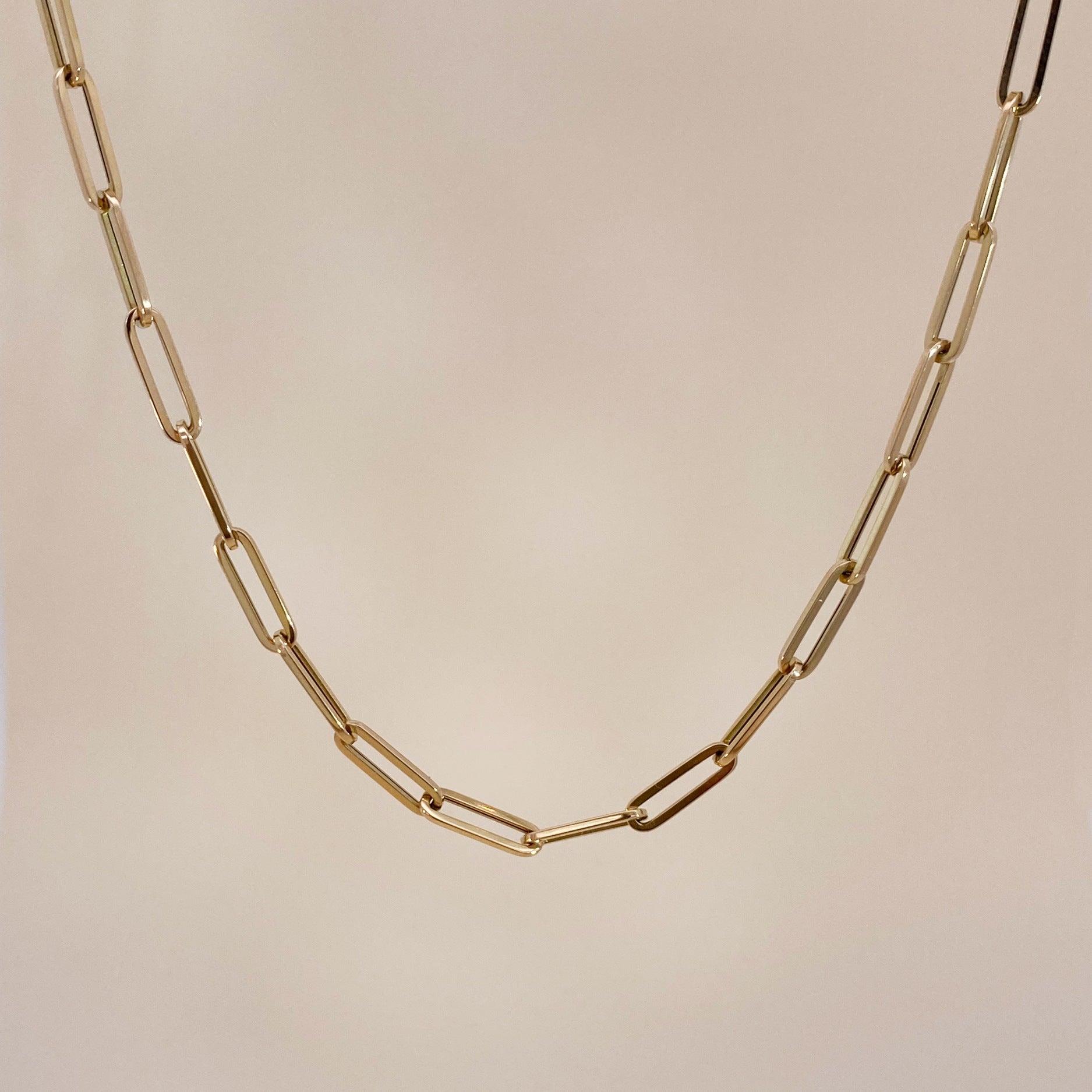 Paperclip Necklace 45cm Oro Jewels - Main Image