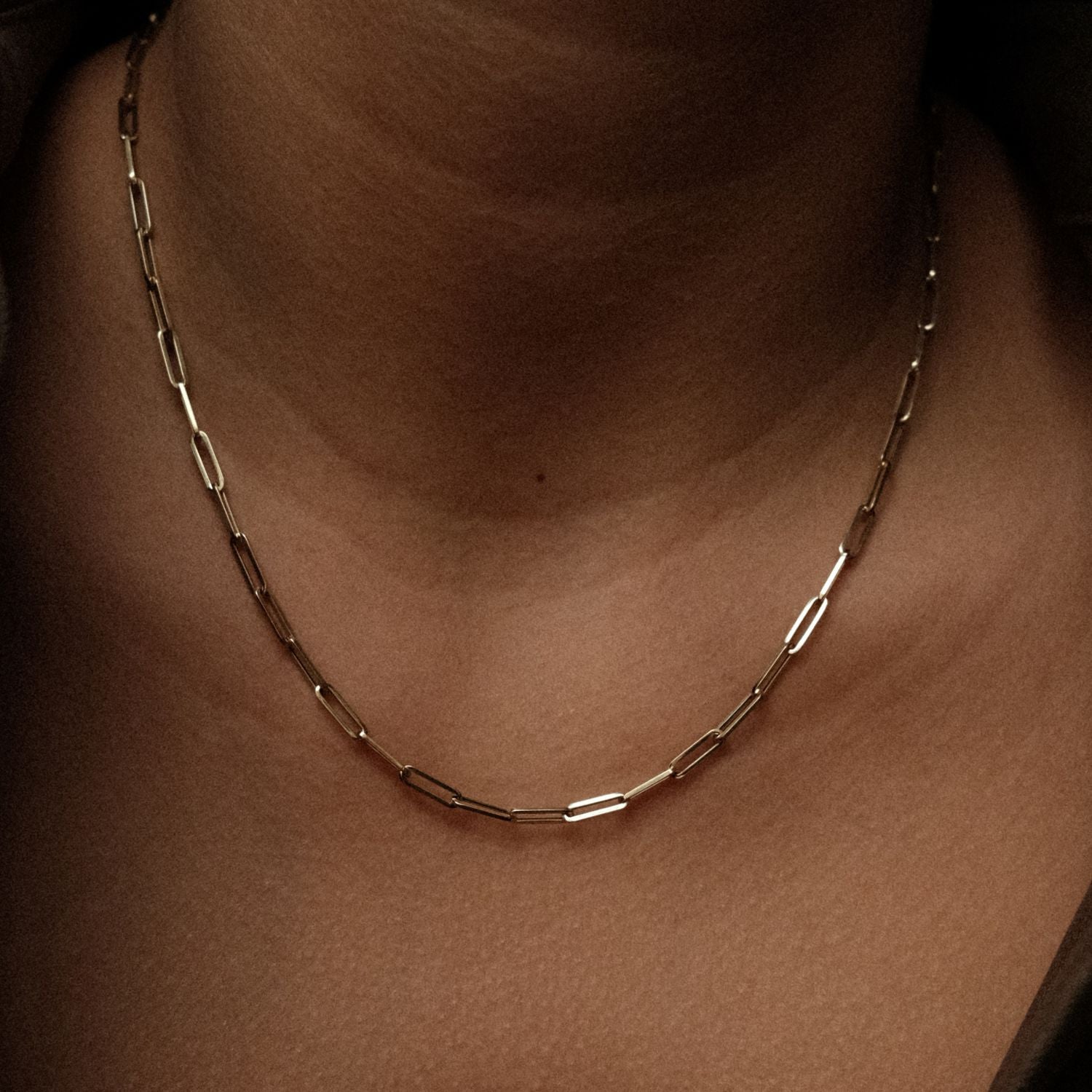 Paperclip Schakelketting Goud