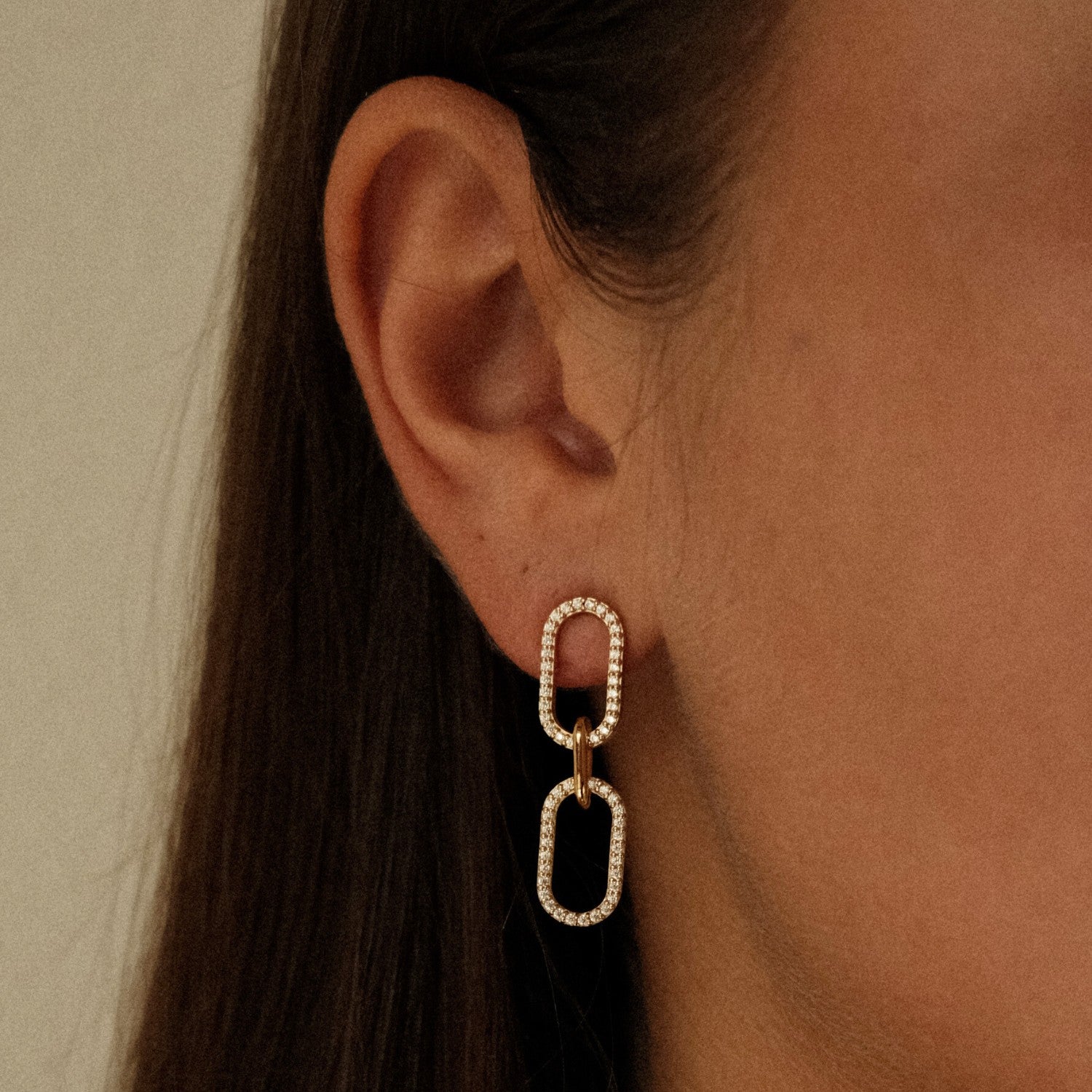 Paperclip Spark Earrings