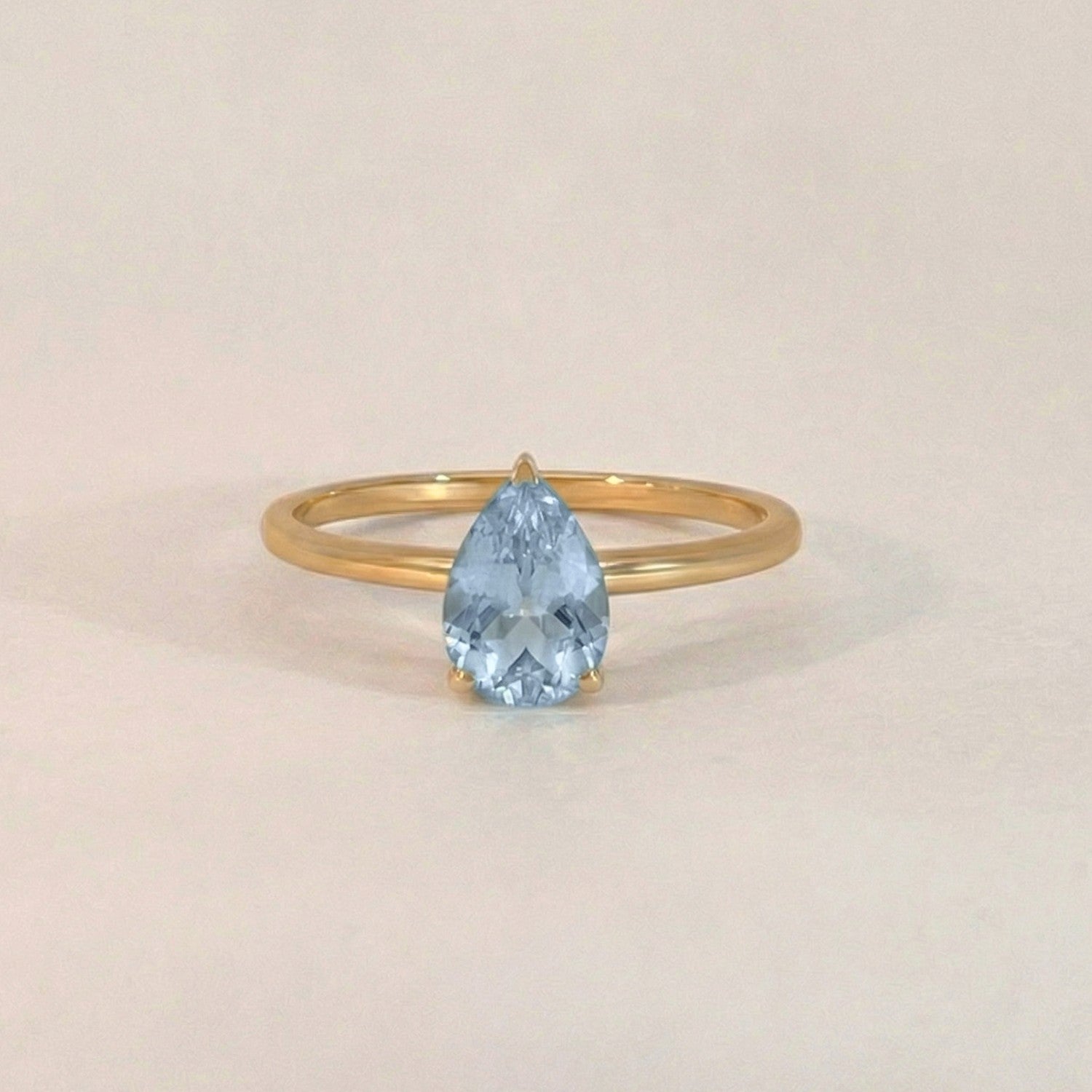 Pear Drop Topaz Ring