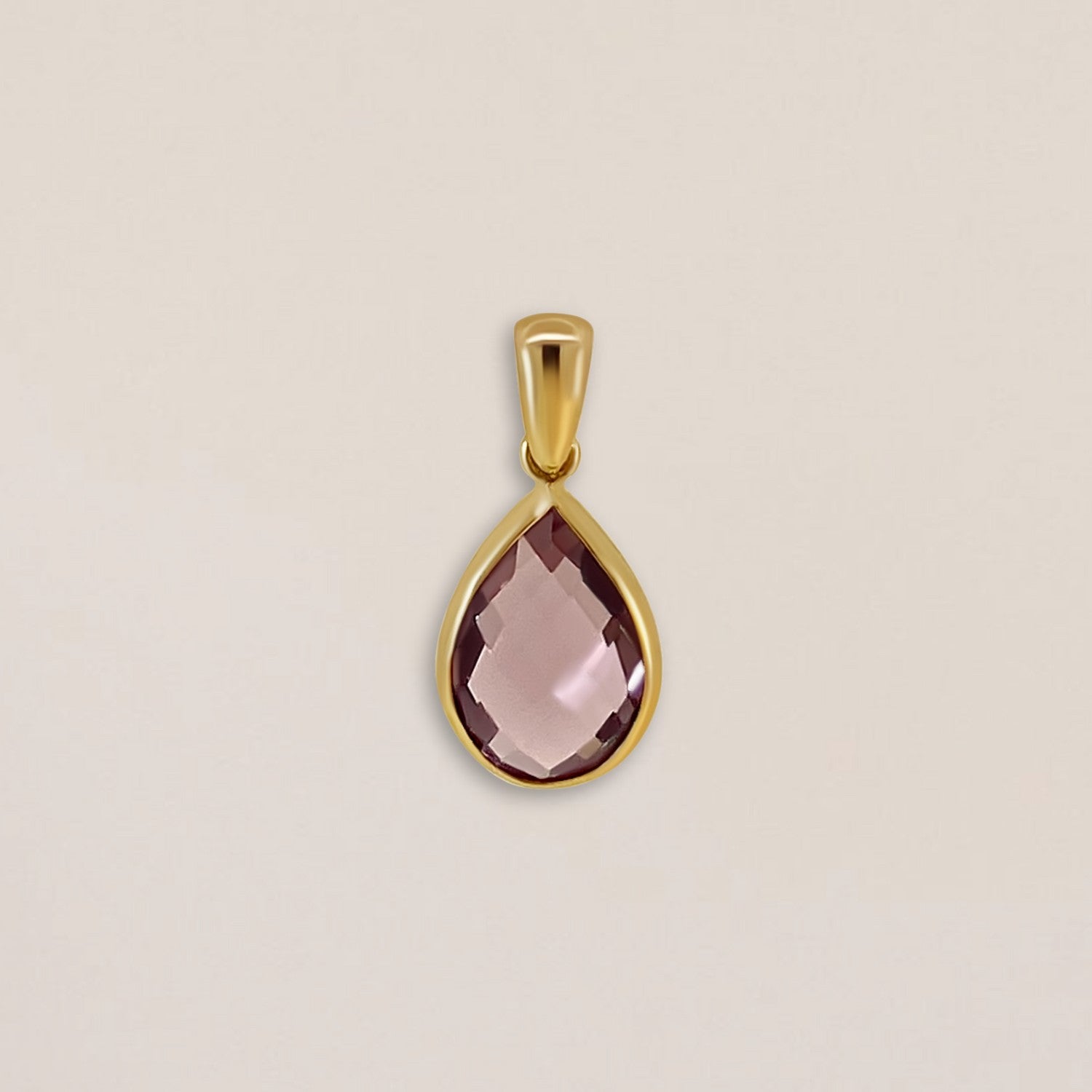 Rhodoliet druppel hanger