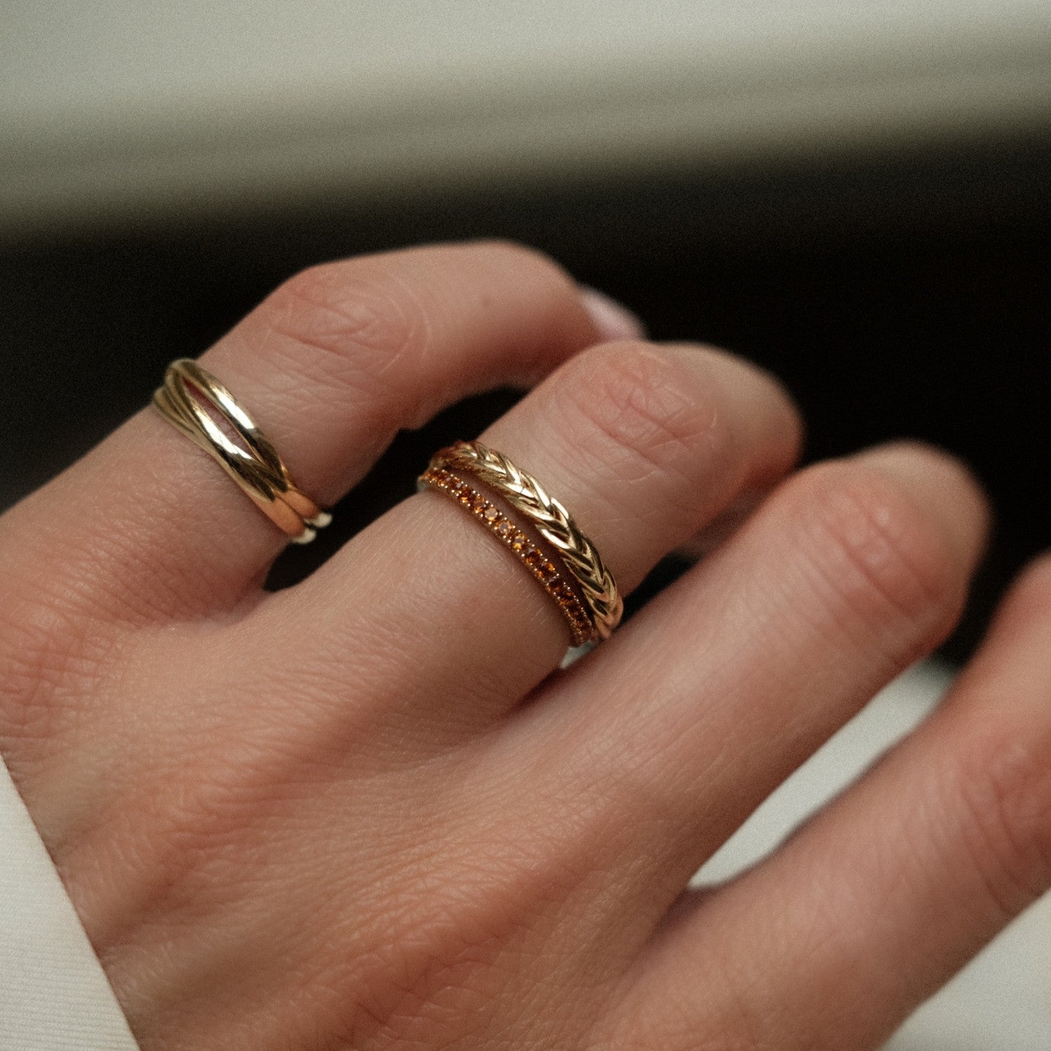 Rij ring met citrien