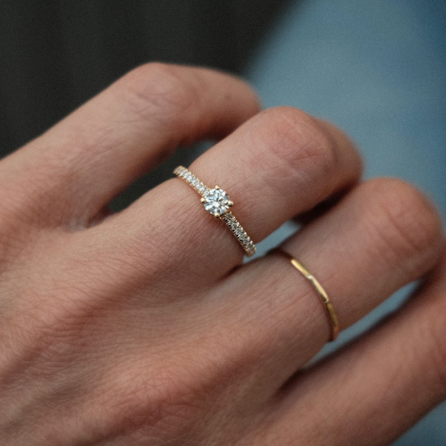 Ring met Diamanten Solitair