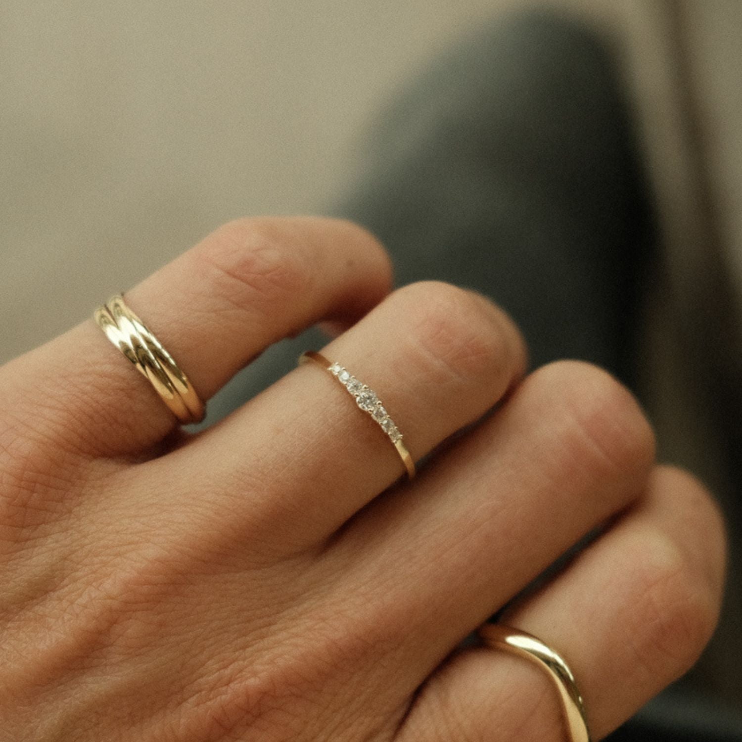 Ring met Goud en Kristal