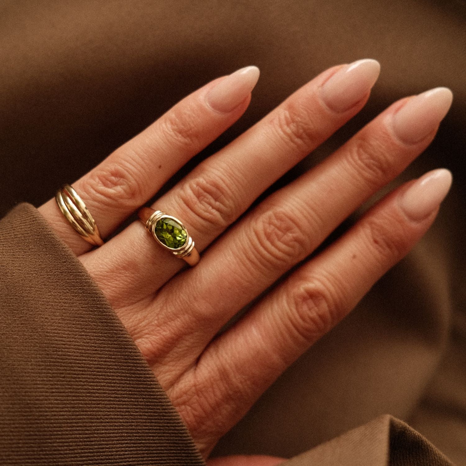 Ring met Groene Peridoot