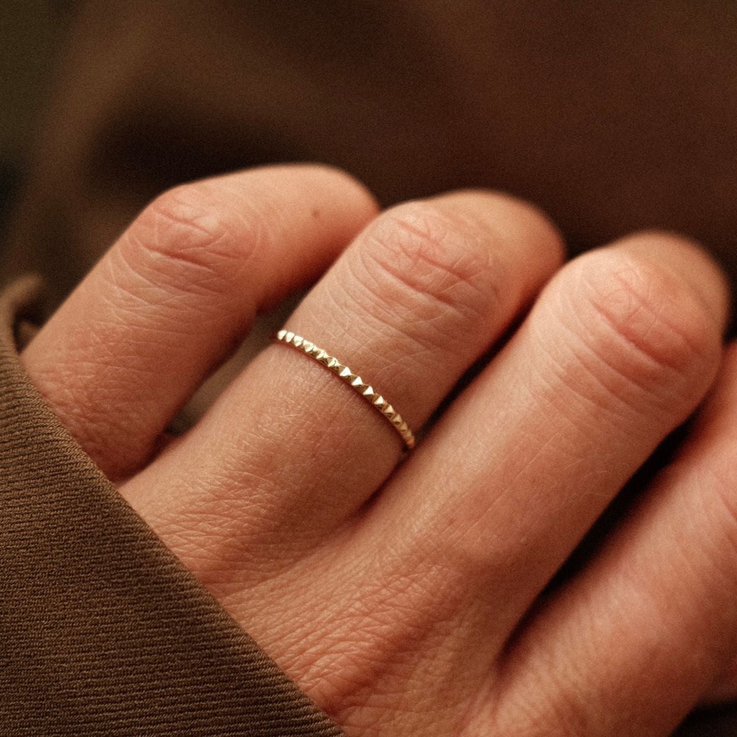 Ring met Kleine Studs