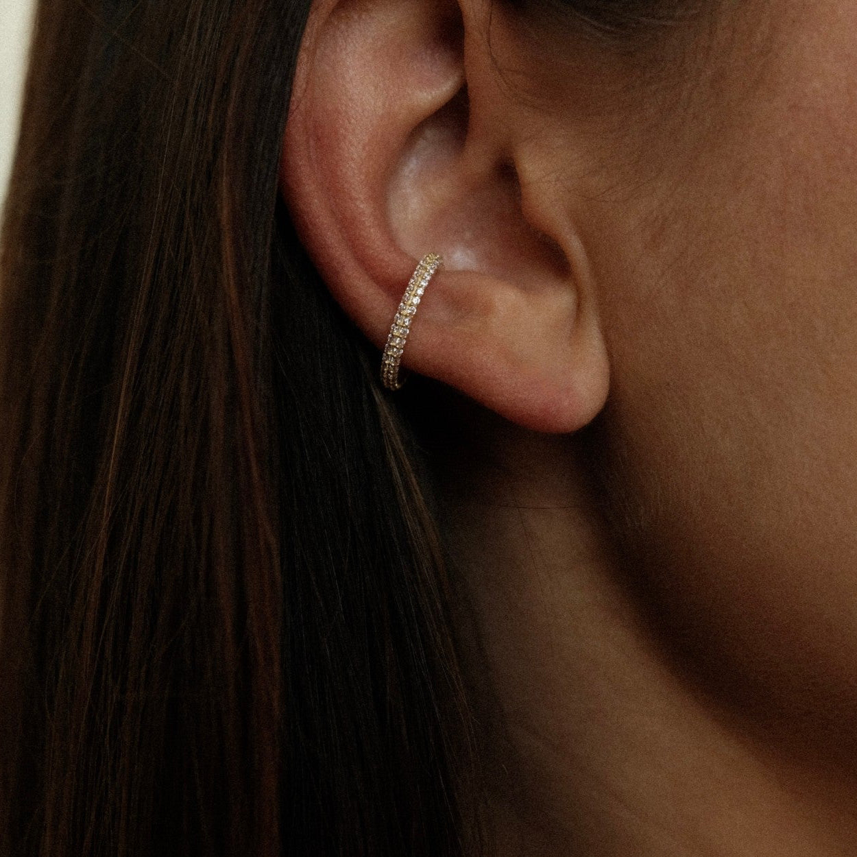 Roze ear cuff