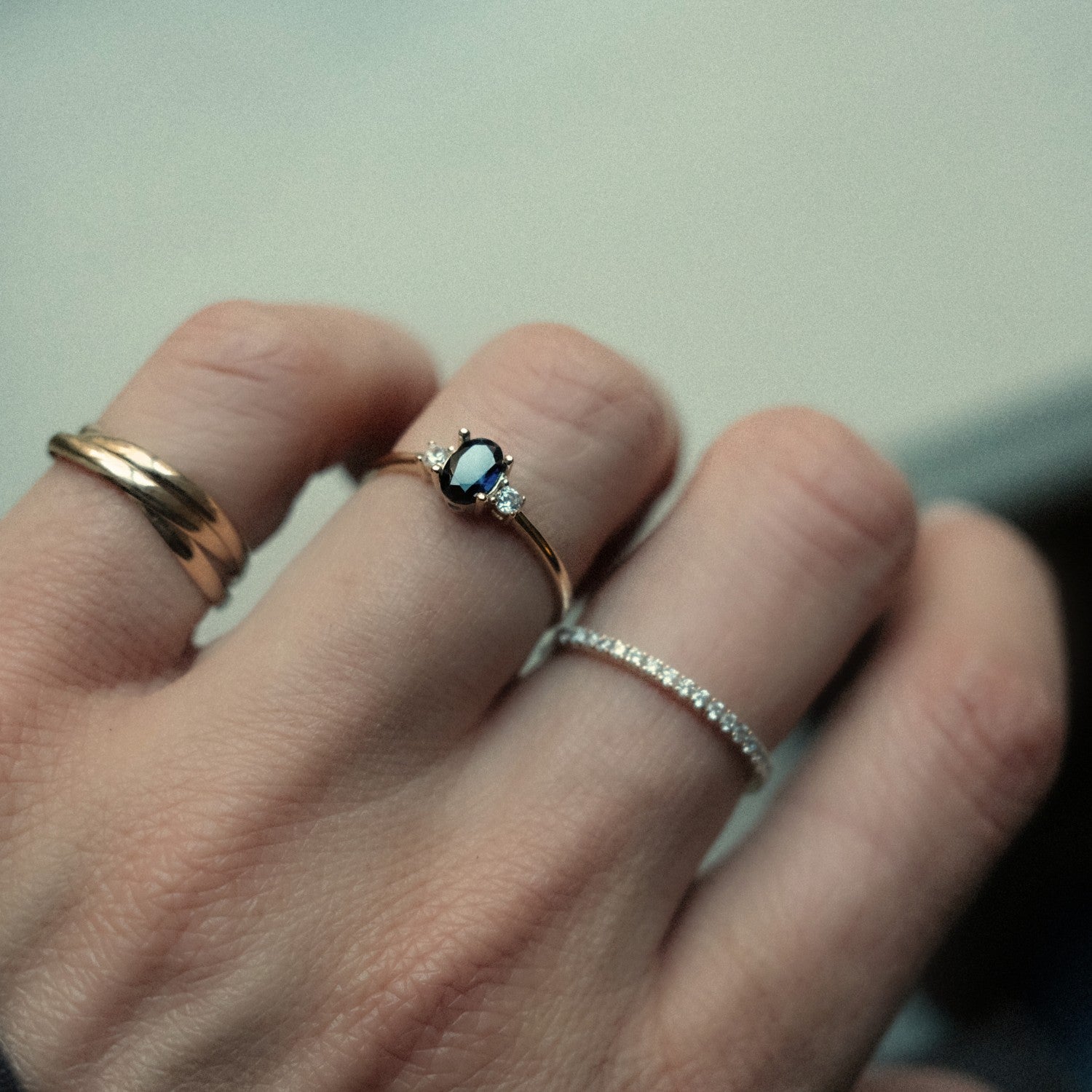 Saffier trilogie ring