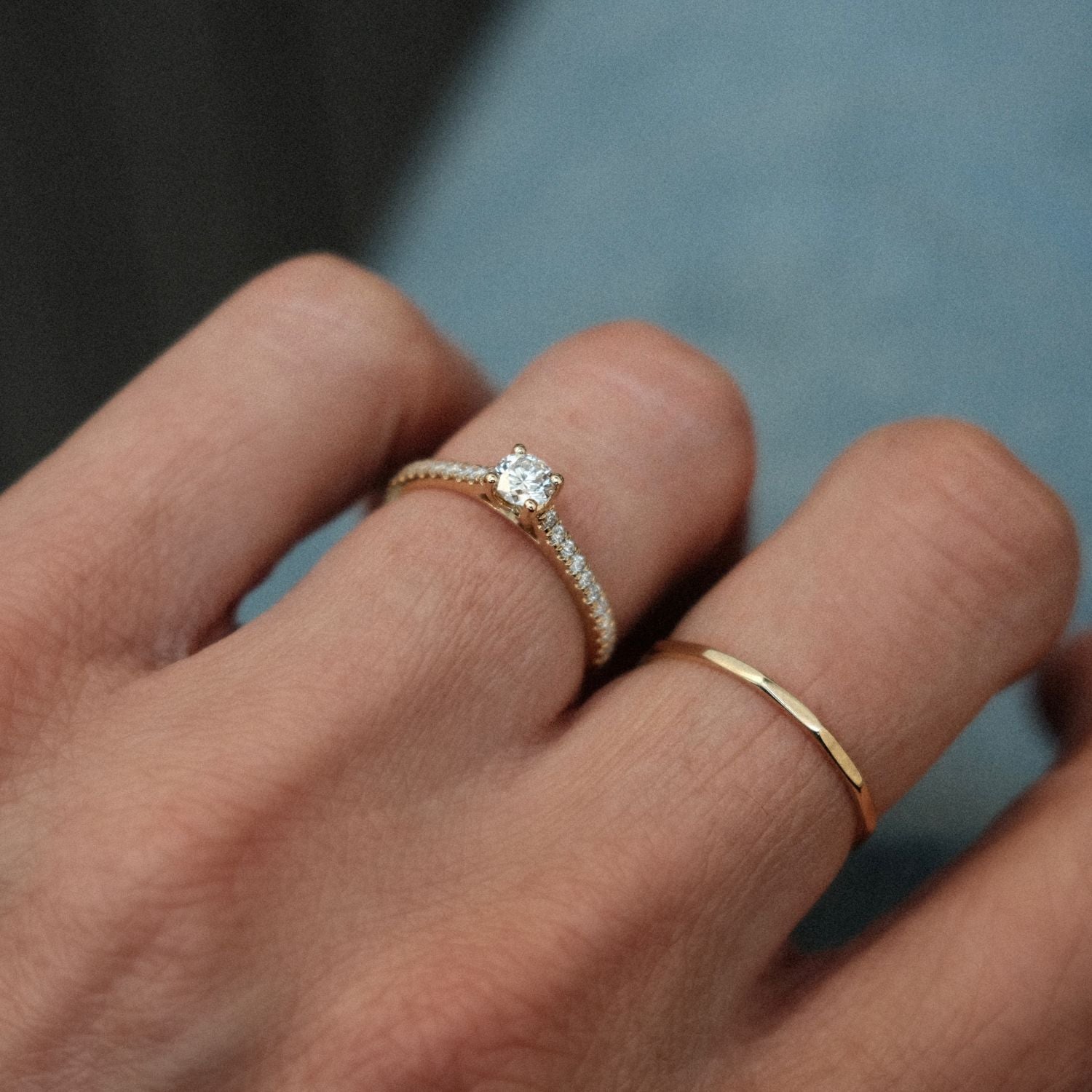 Side Diamond Ring