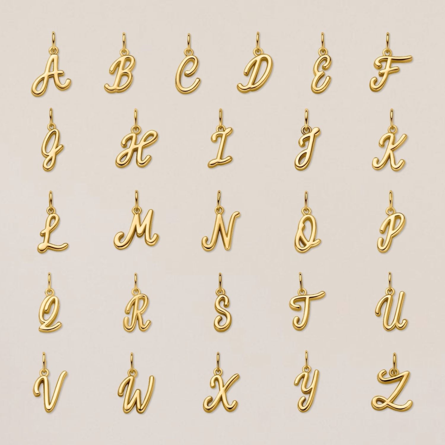 Signature Initial Pendants