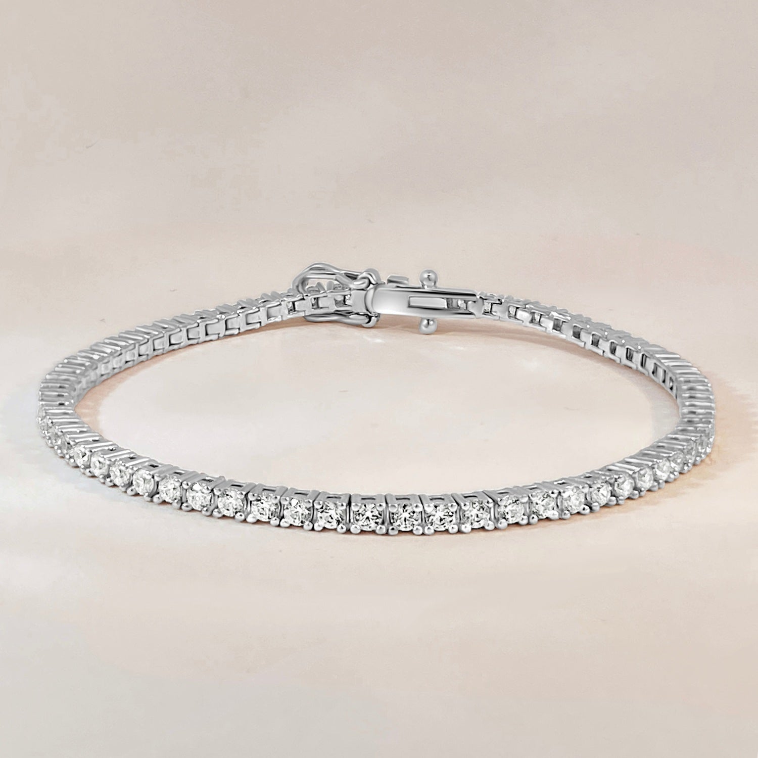 Silver Bold Tennis Bracelet