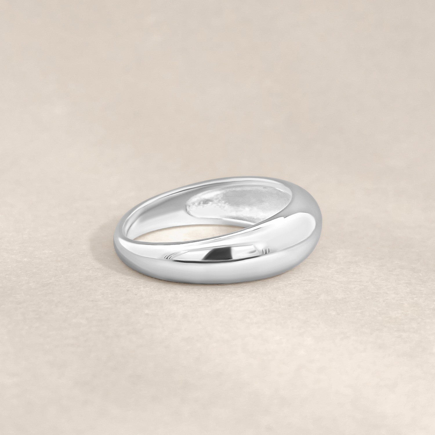 Silver balloon ring smal