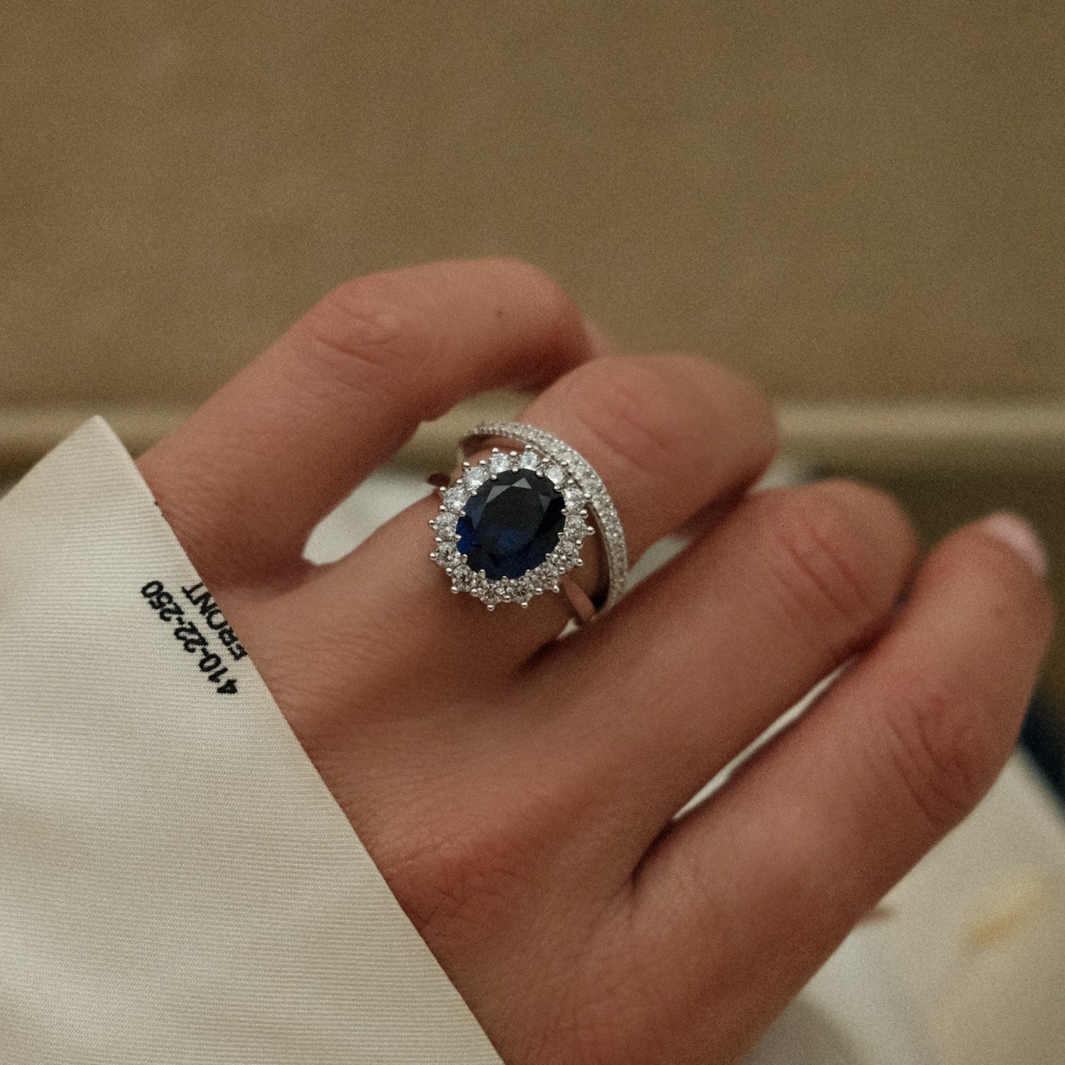 Silver lady di ring xxl