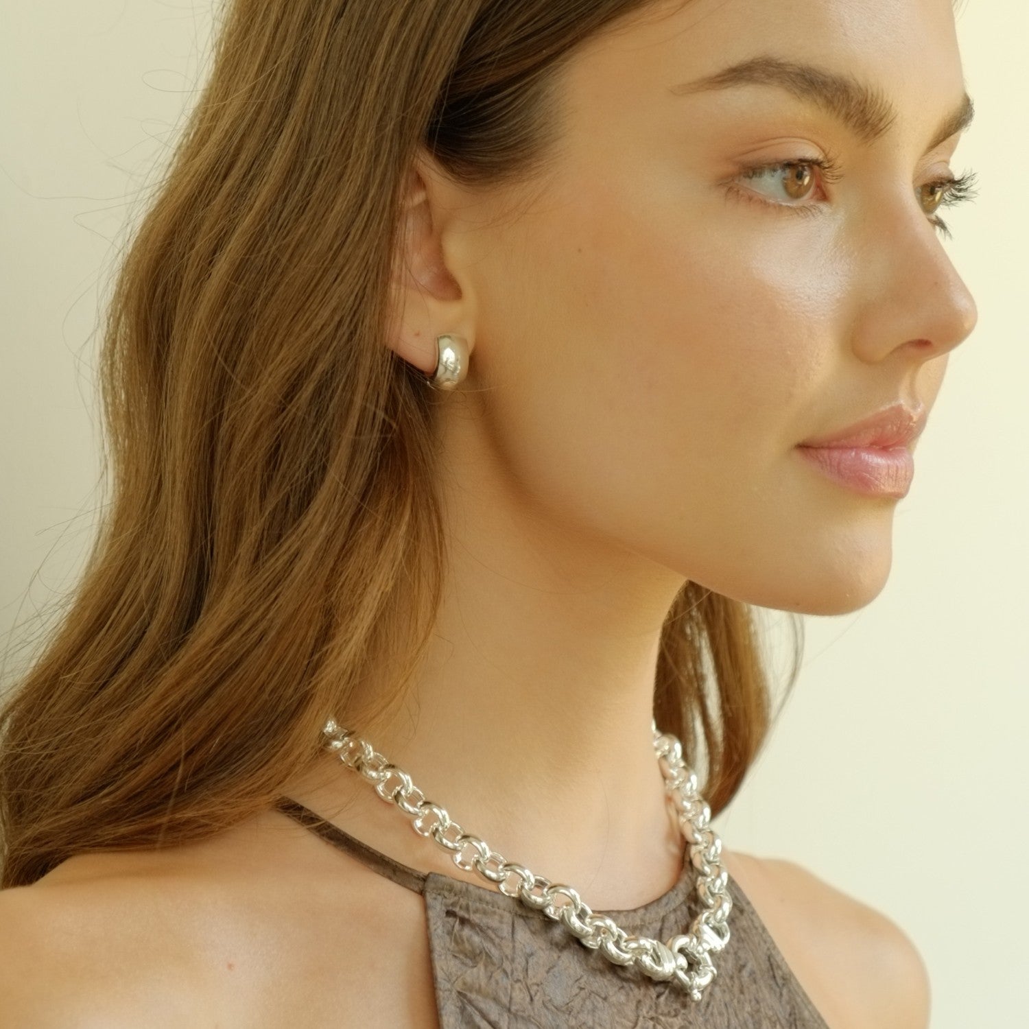 Chubby Hoops Zilver
