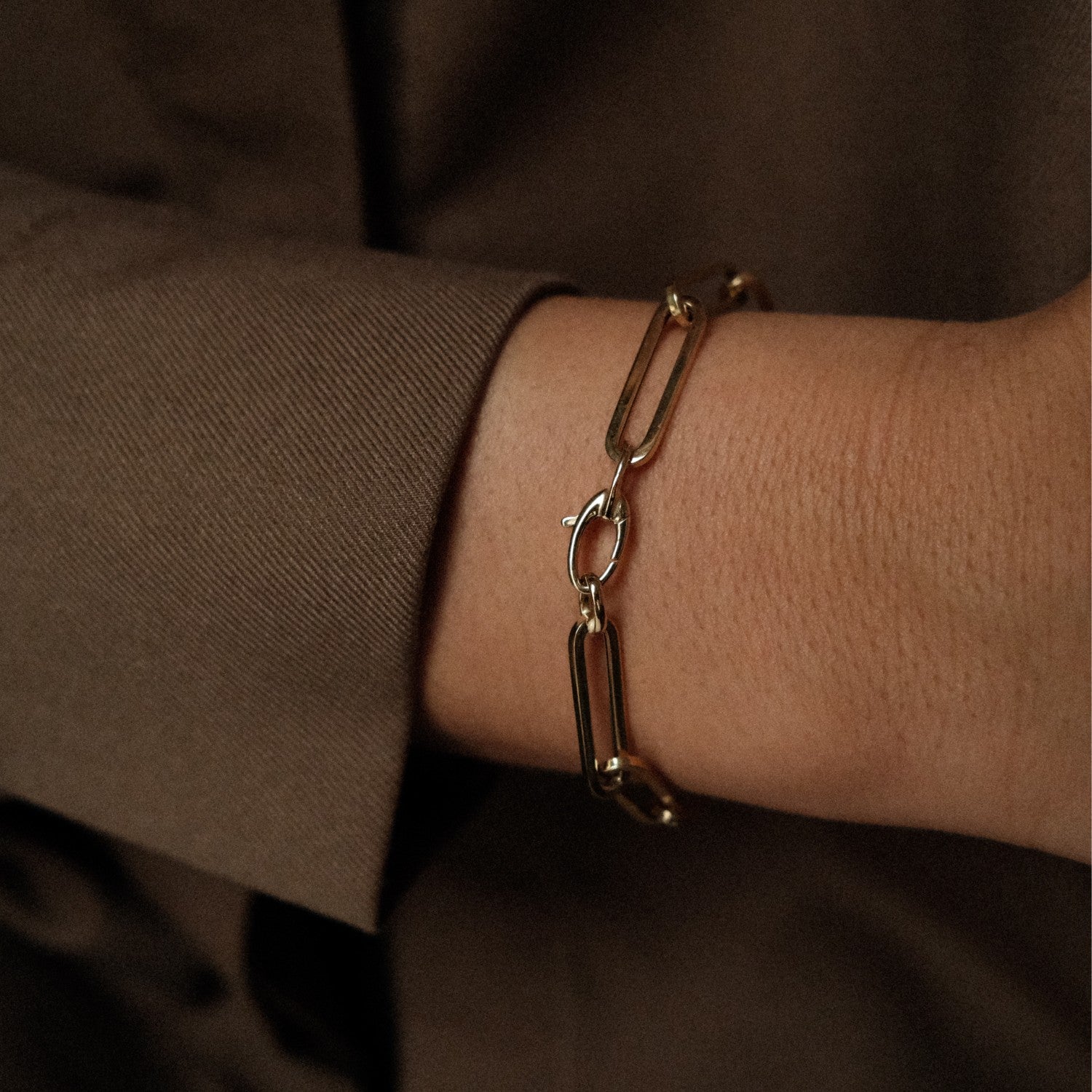 Sluiting statement paperclip armband