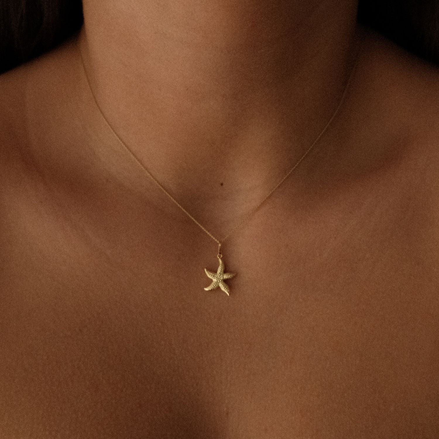 Starfish Pendant 14k Gold