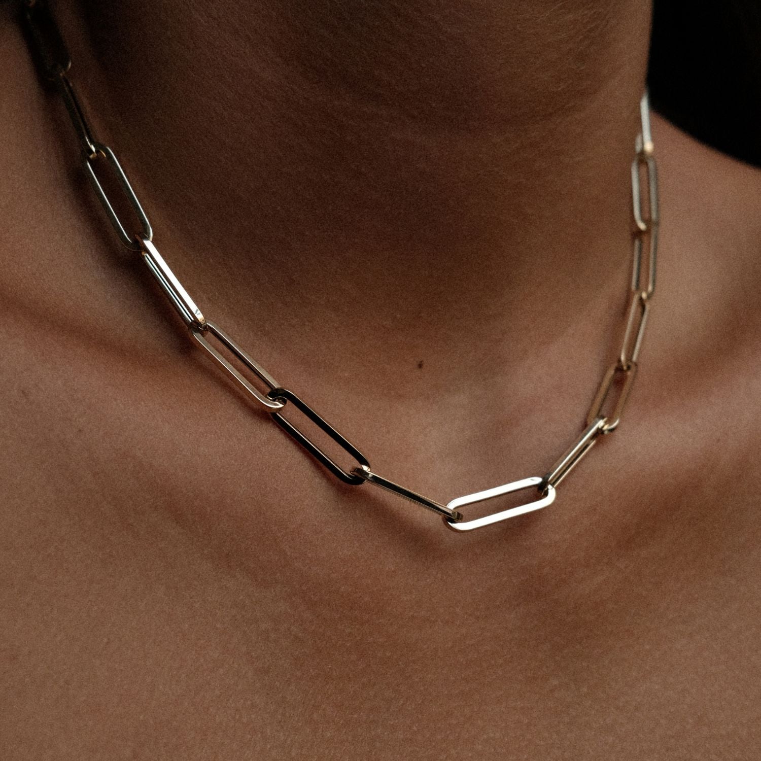 Statement Paperclip Collier Goud