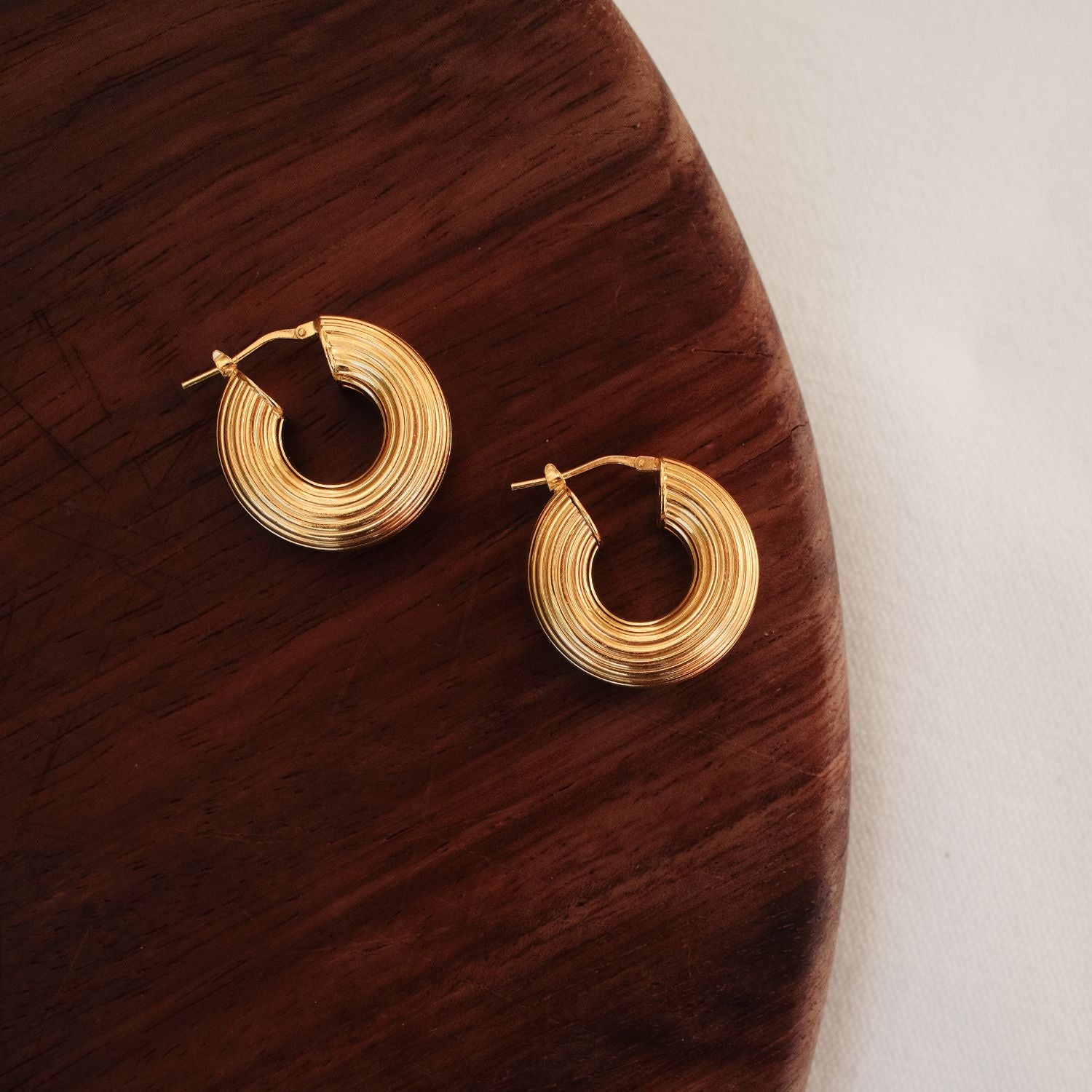 Statement geribbelde hoops
