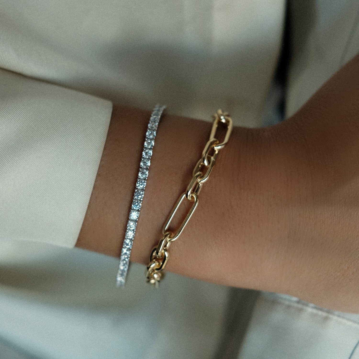 Tennis armband zilver en unieke armband