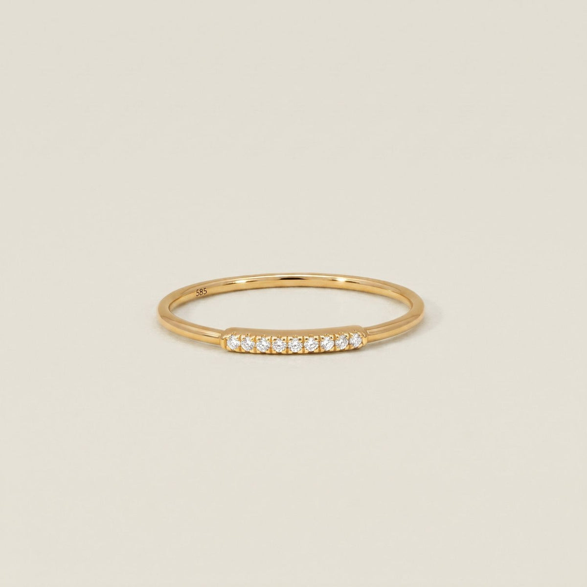 Tiny Diamond Pinky Ring