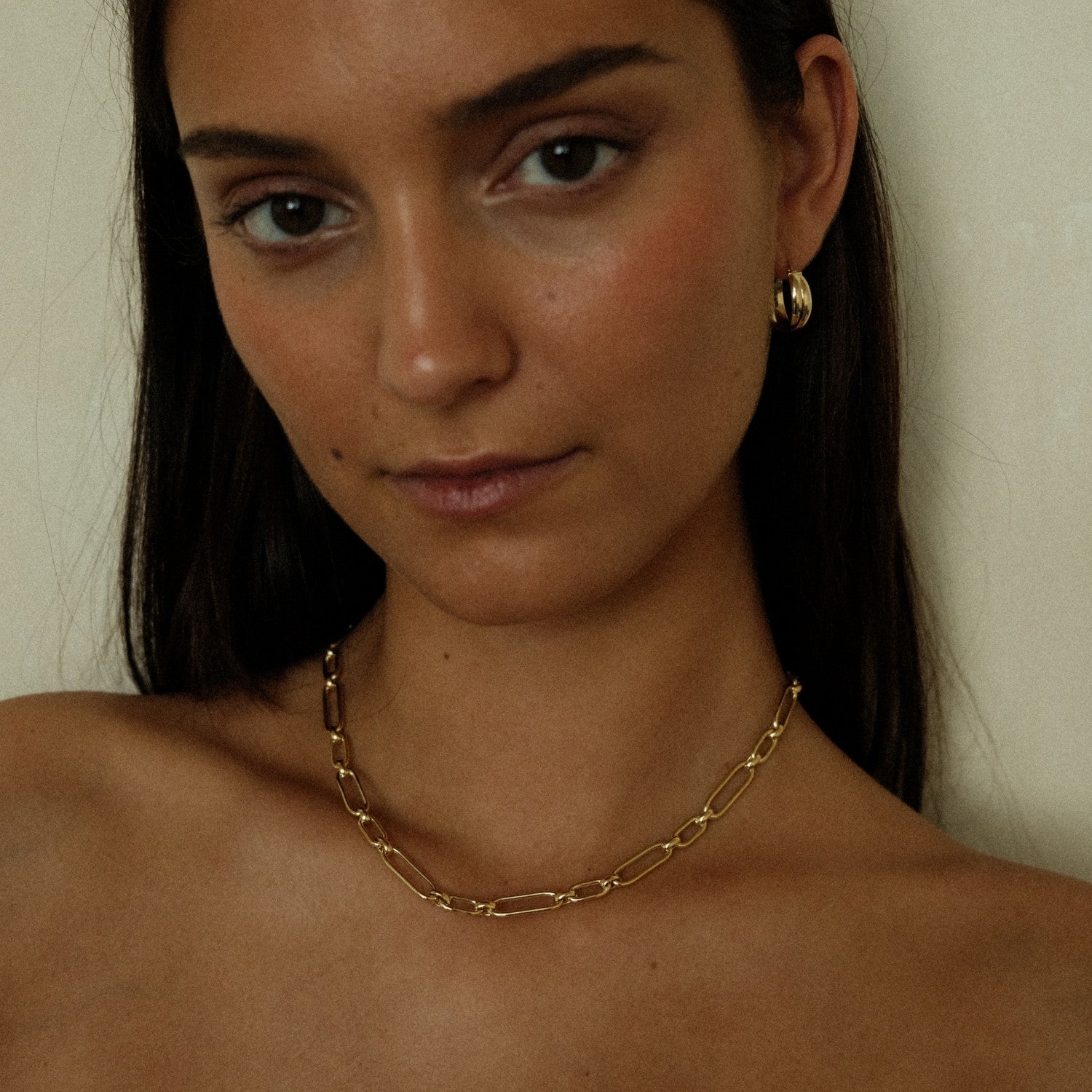 Unieke vergulde schakel ketting