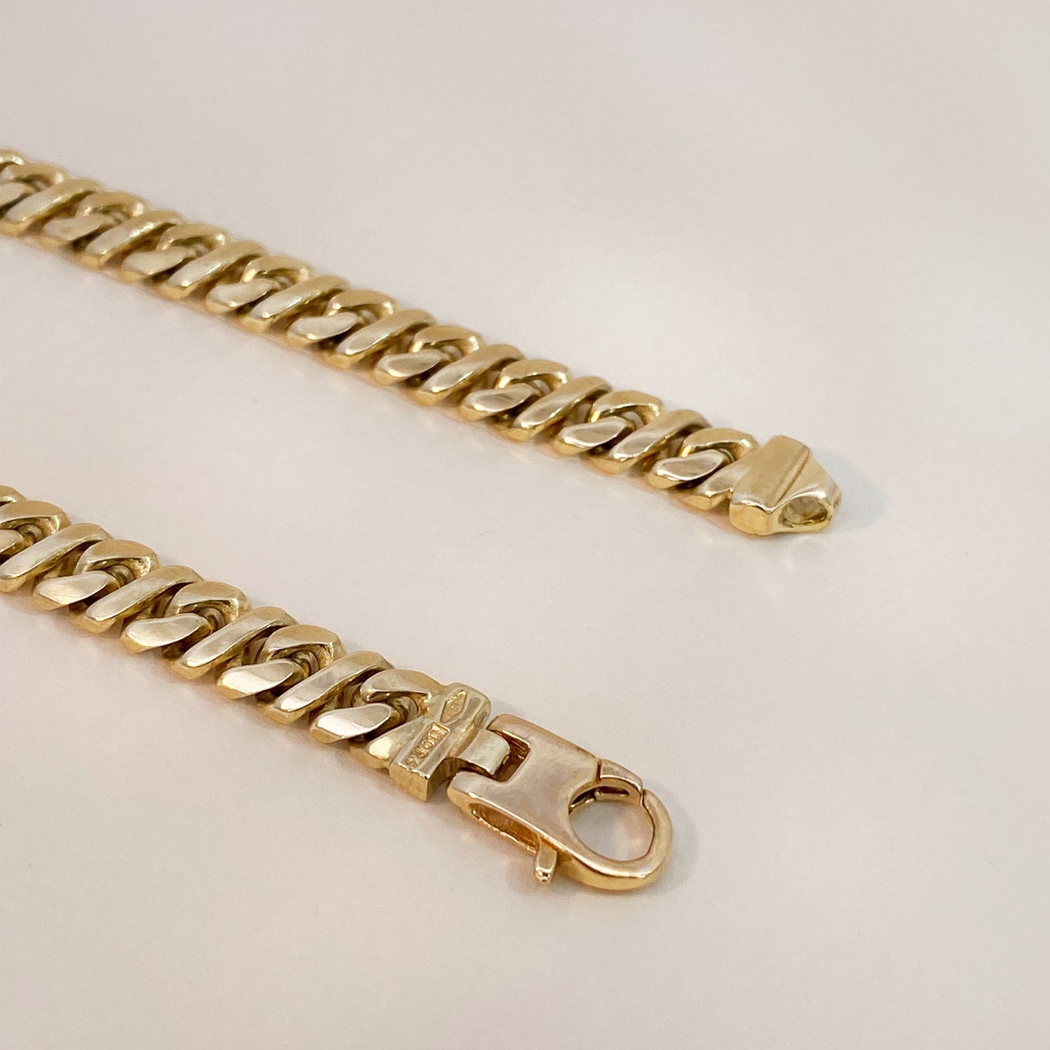 Vintage ketting schakel goud