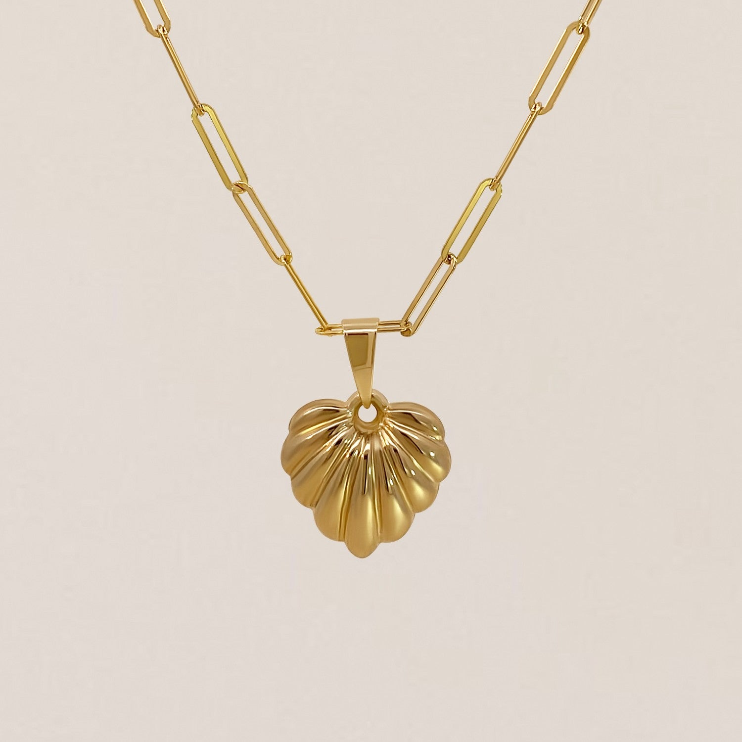 Wavy heart aan ketting