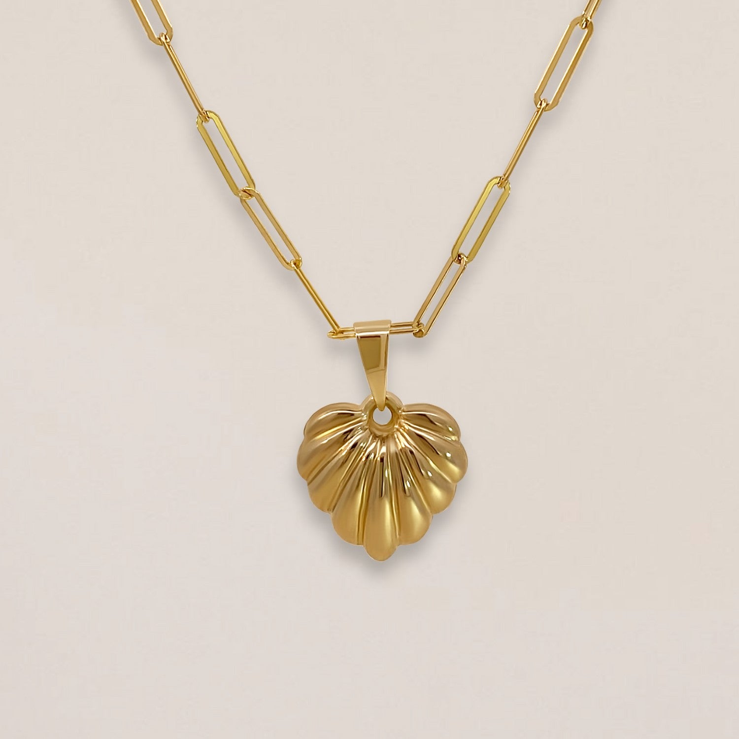Wavy heart aan ketting