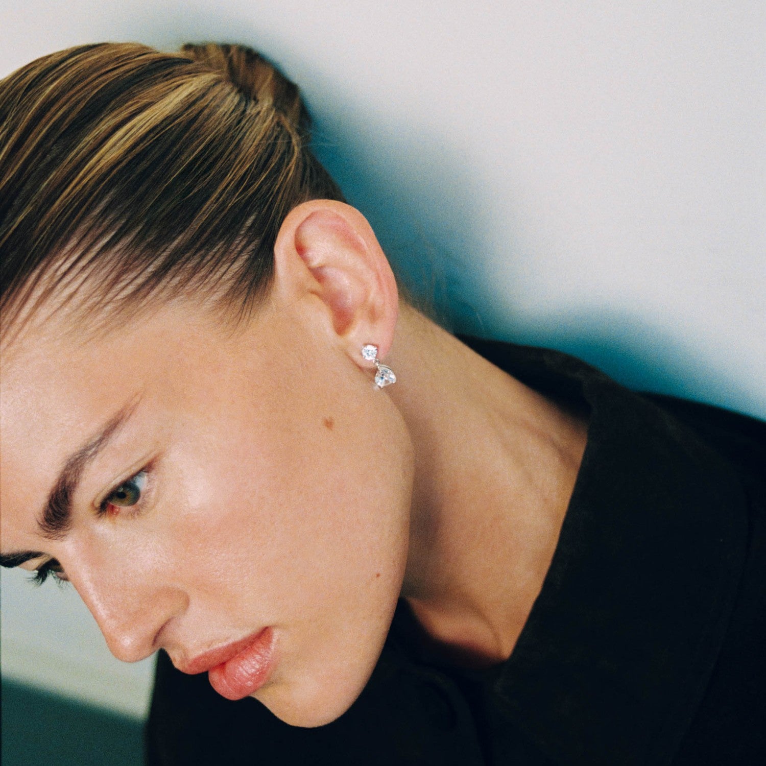 Zilveren festive oorbellen Oro