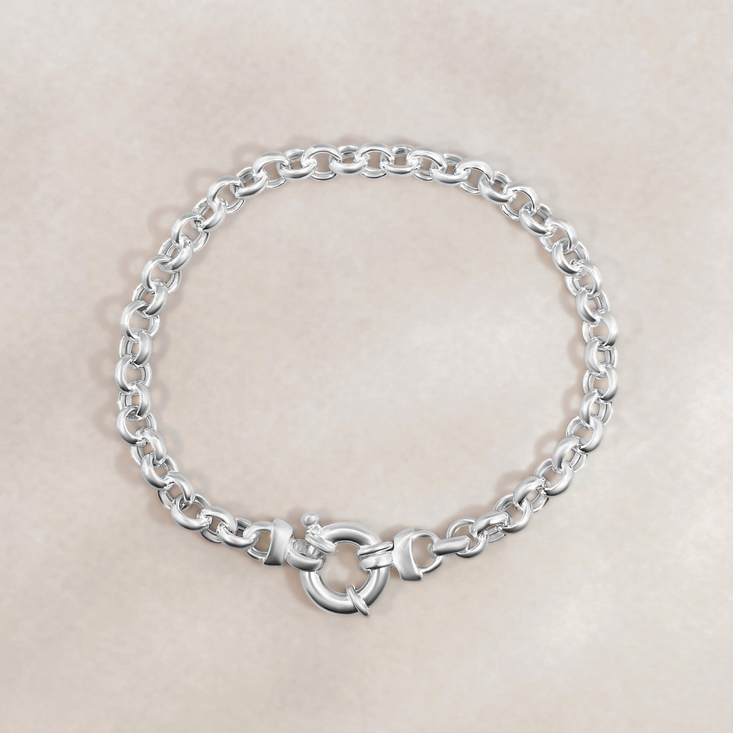 Zilveren jasseron armband