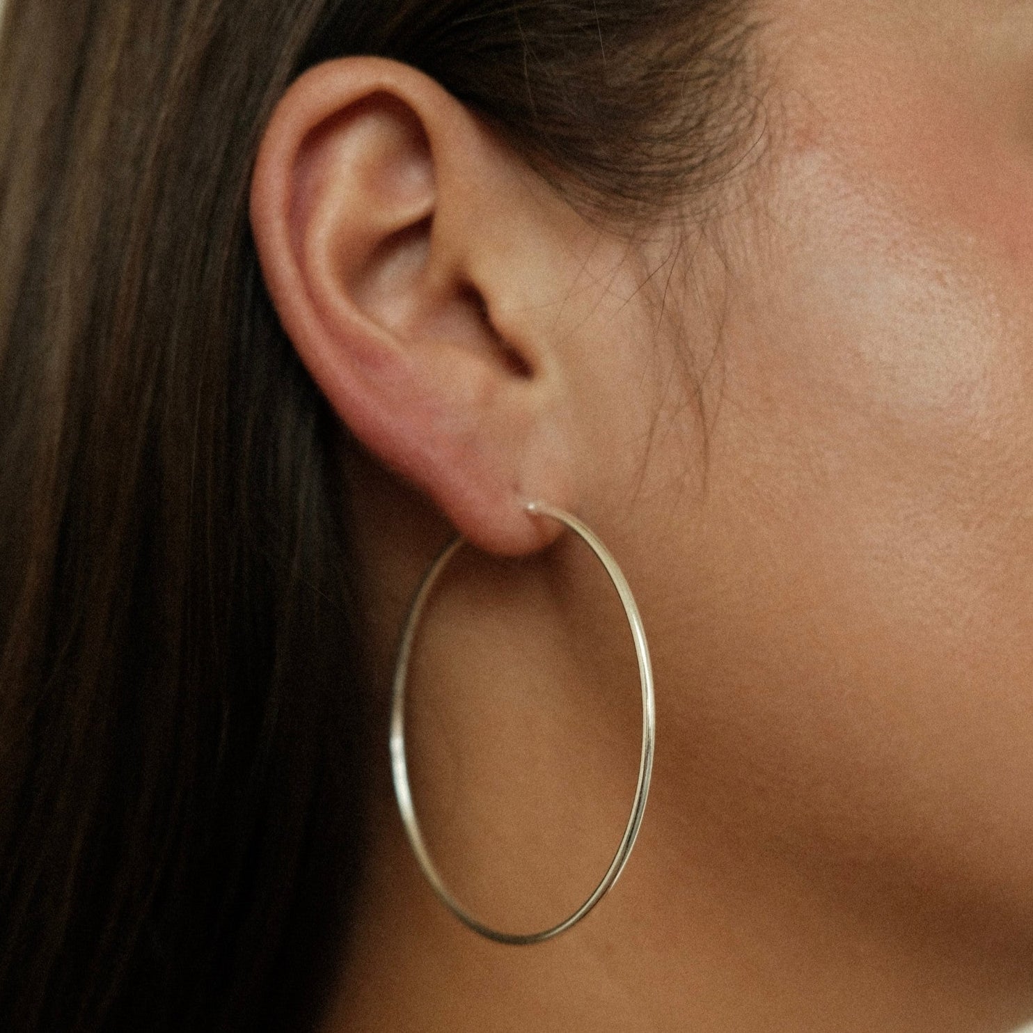 Zilveren slim hoop XL