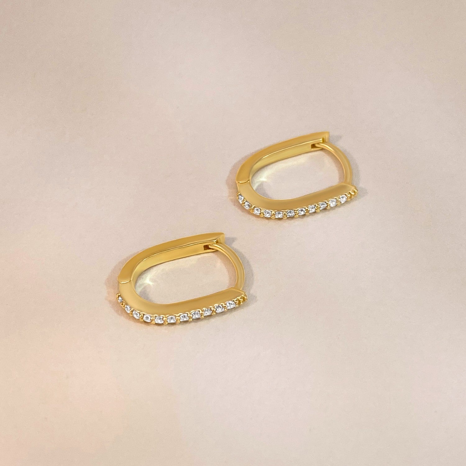 lange kristal hoops