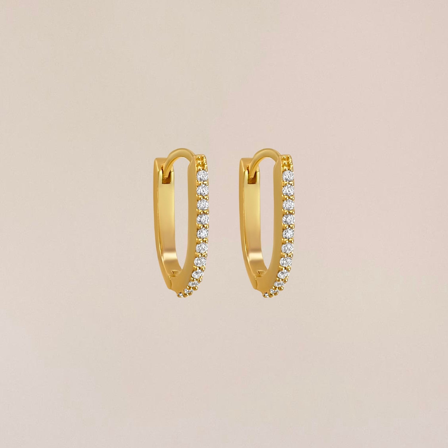 langwerpige kristal hoops
