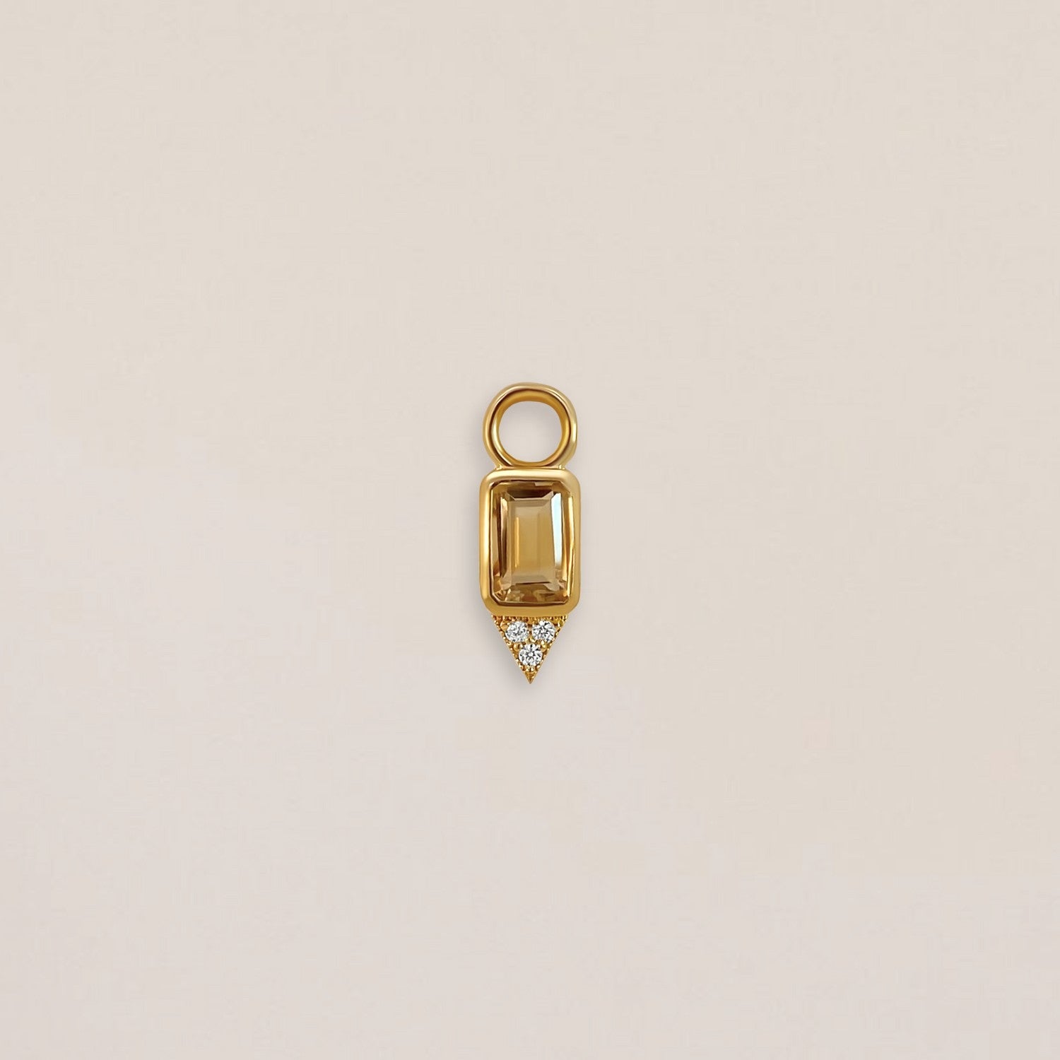 oorbel hanger geel