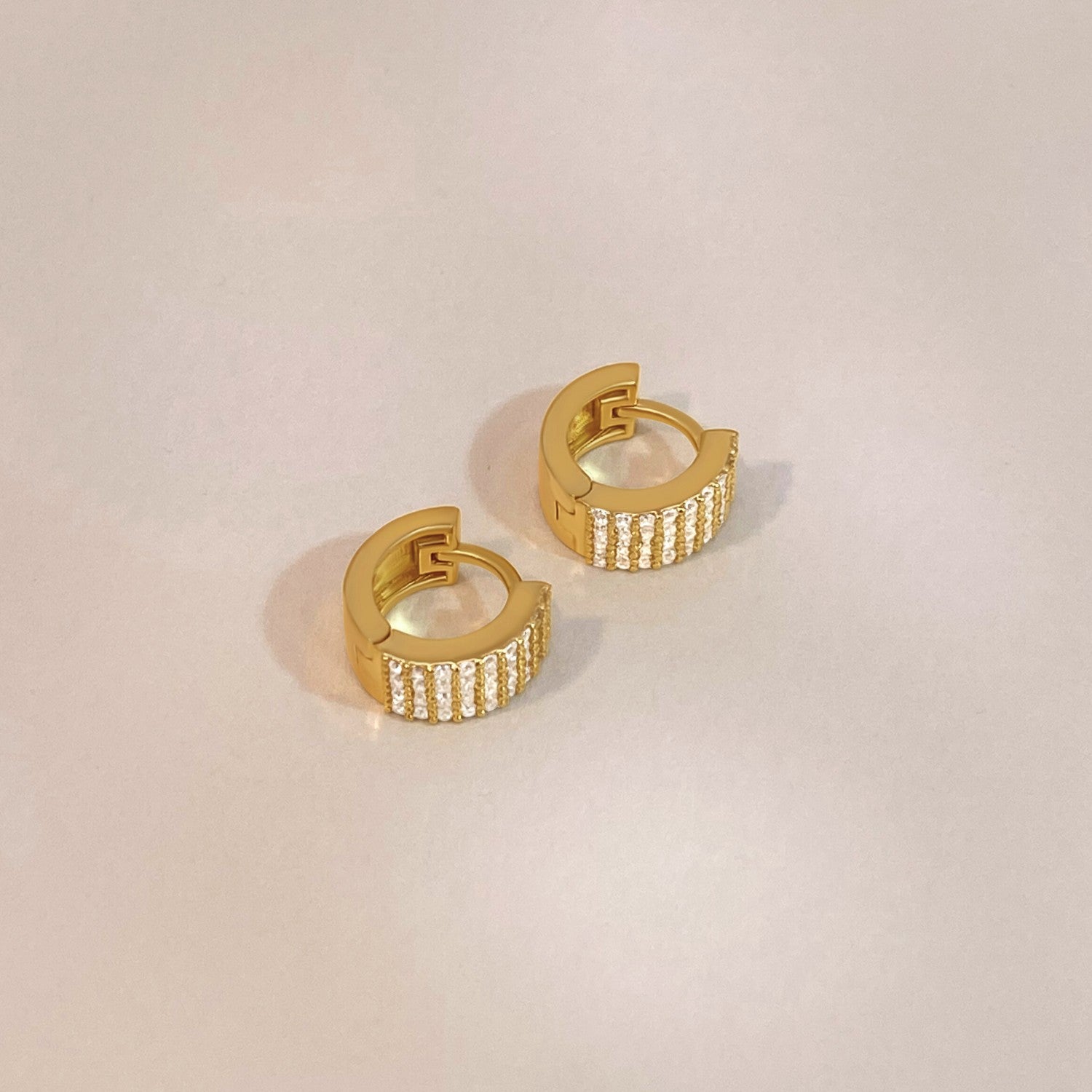 wide sparkle hoops