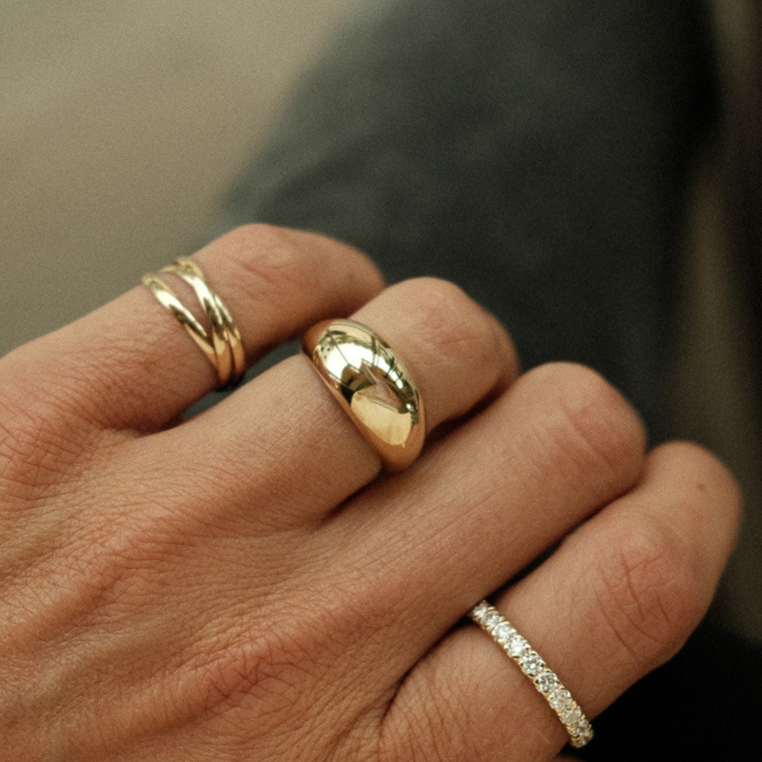 14 karaat goud balloon ring