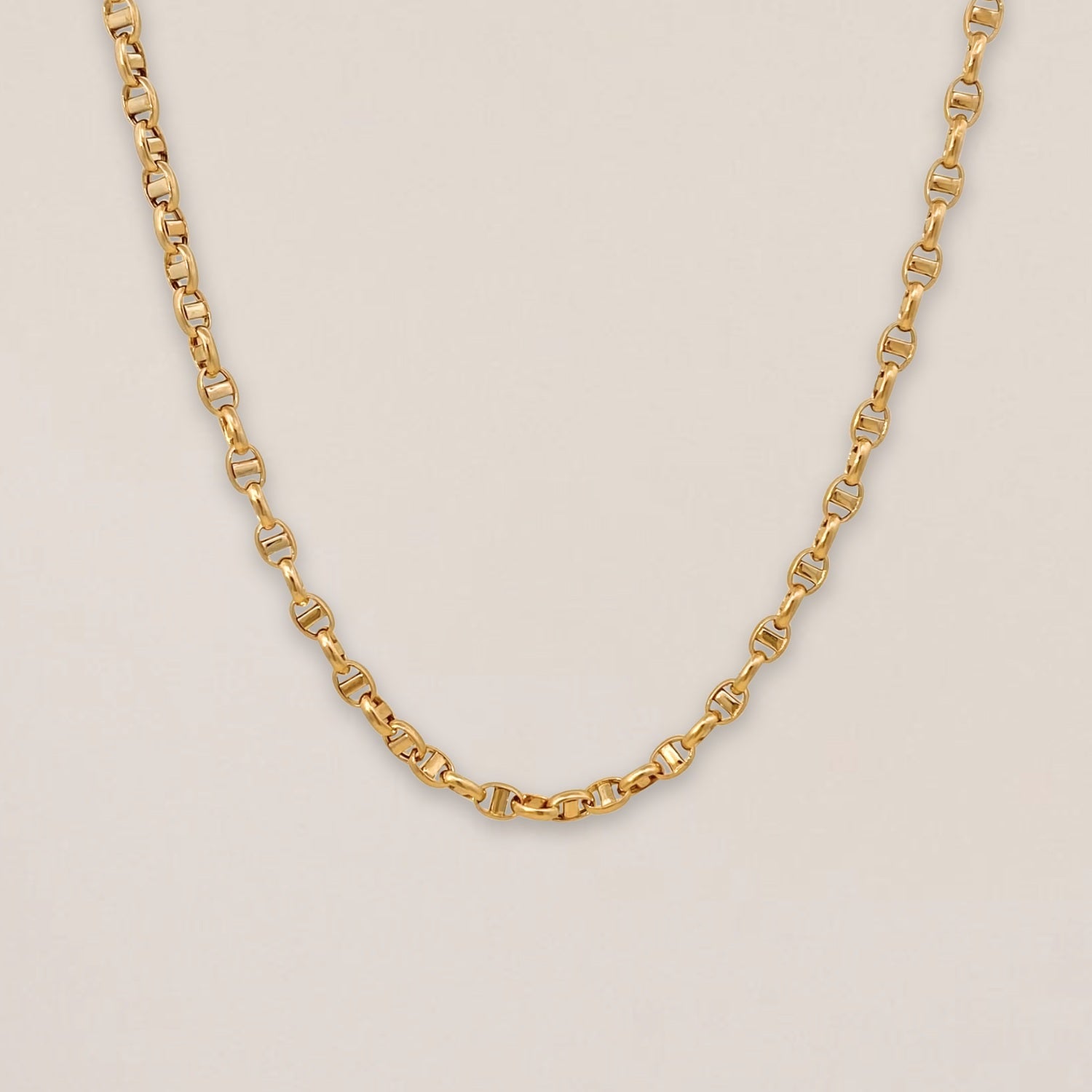 Anchor Chain Necklace Gold