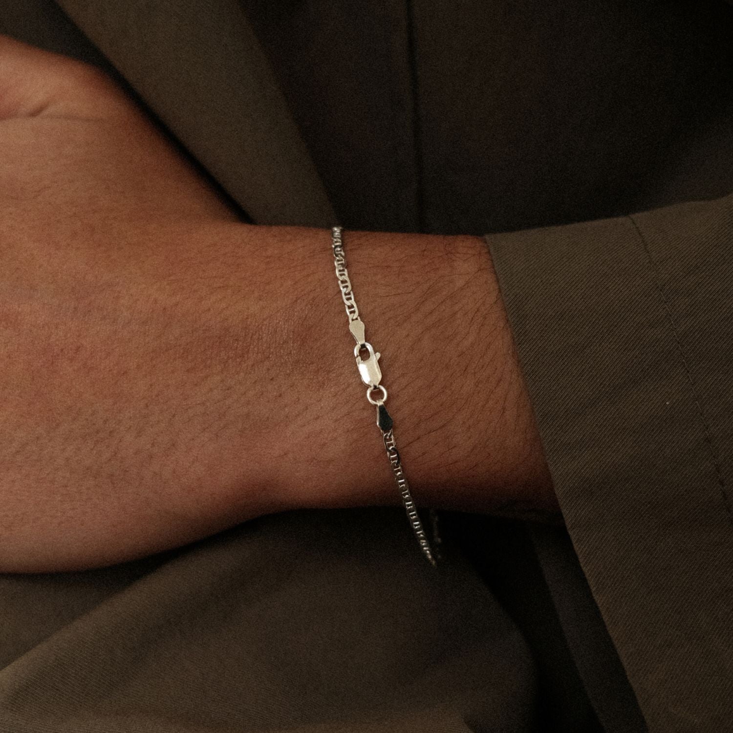Anchor Chain Bracelet Silver | Oro Jewels