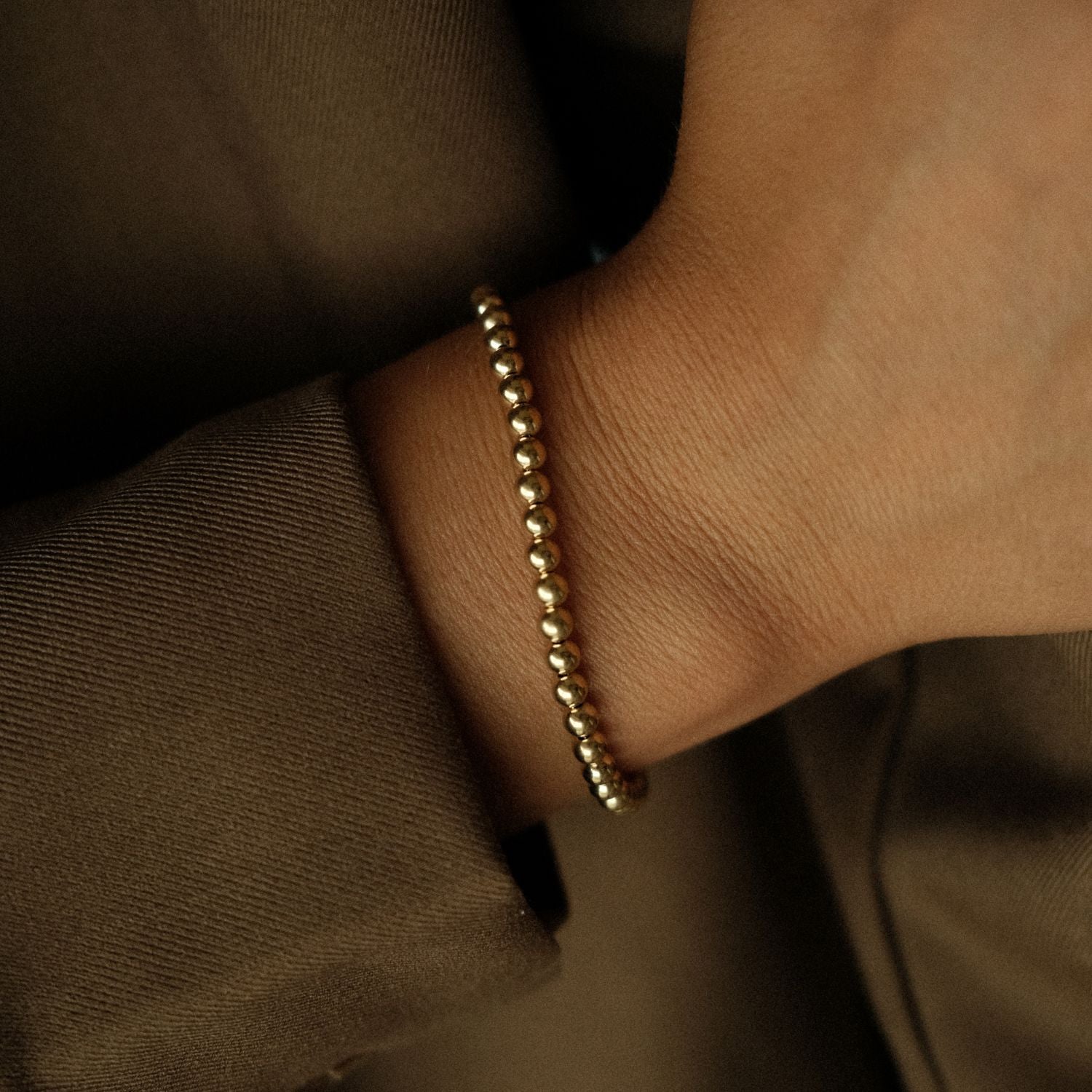 Armband bolletjes 14k